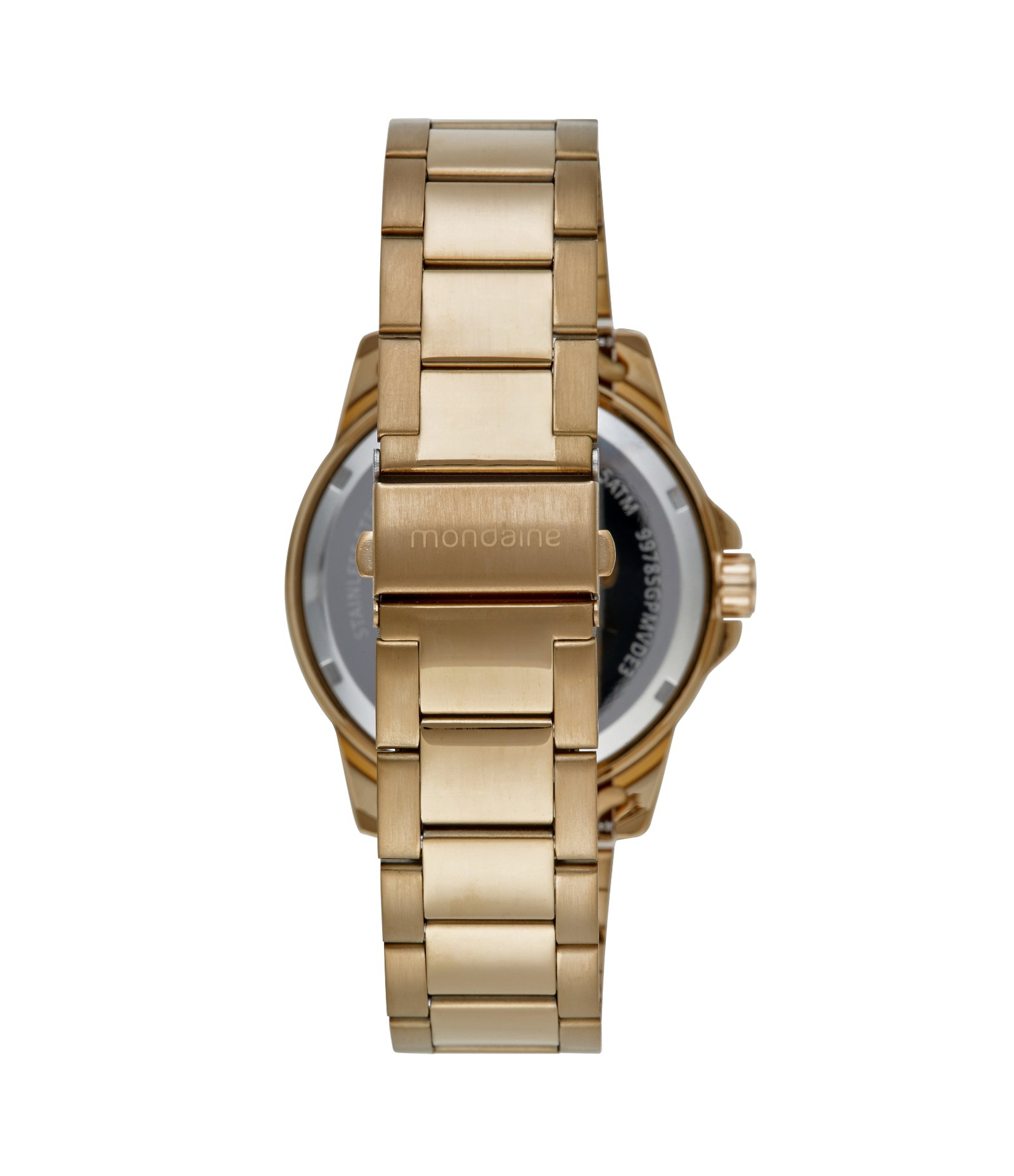 Relógio Analógico Masculino Mondaine Dourado 4