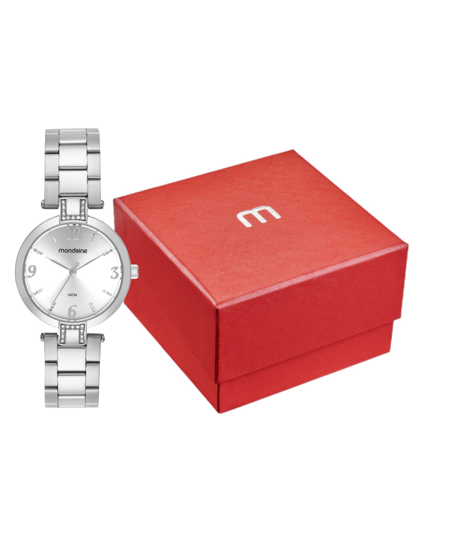 Relógio Analógico Feminino Mondaine Prata 2