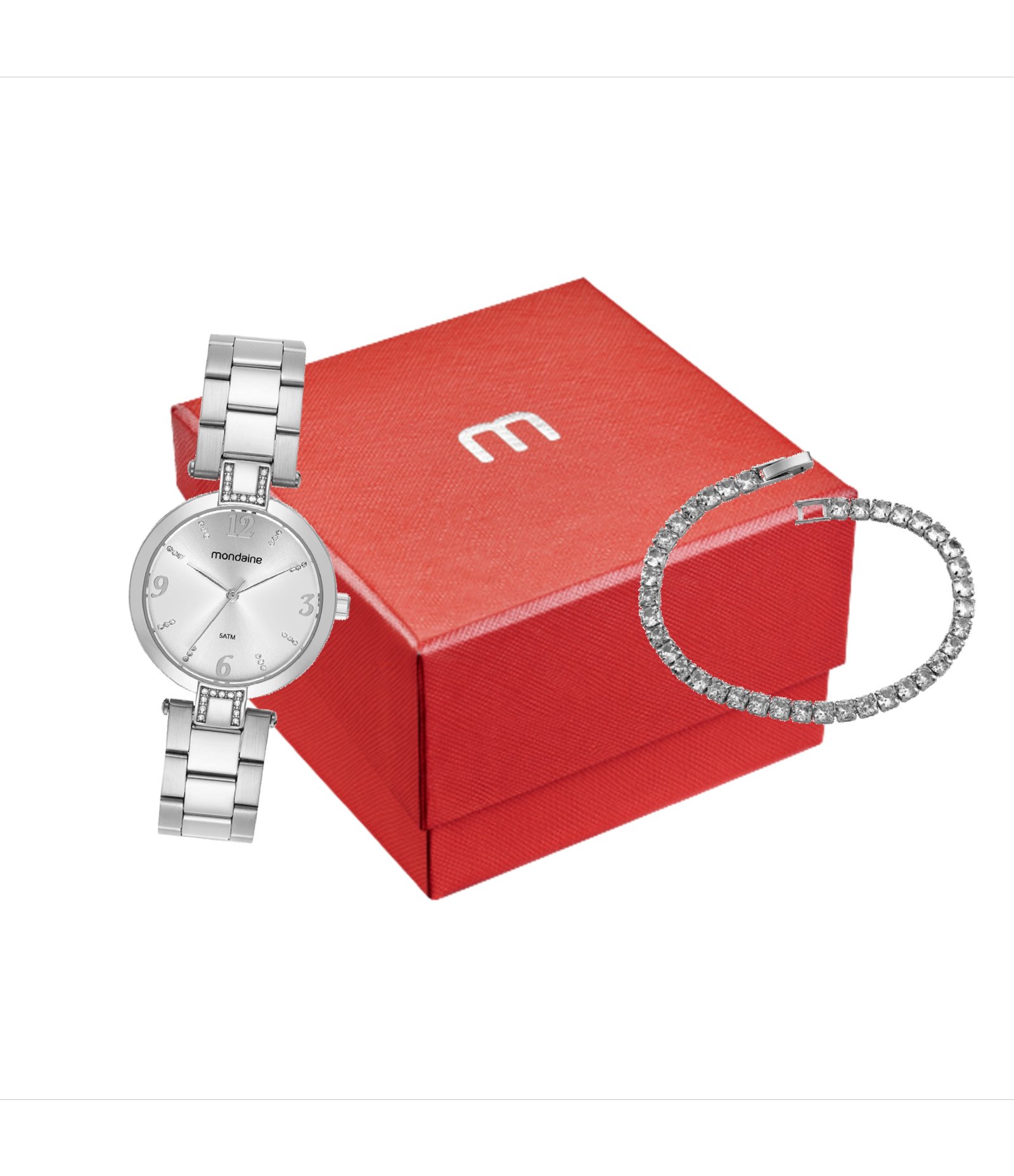 Relógio Analógico Feminino Mondaine Prata 5