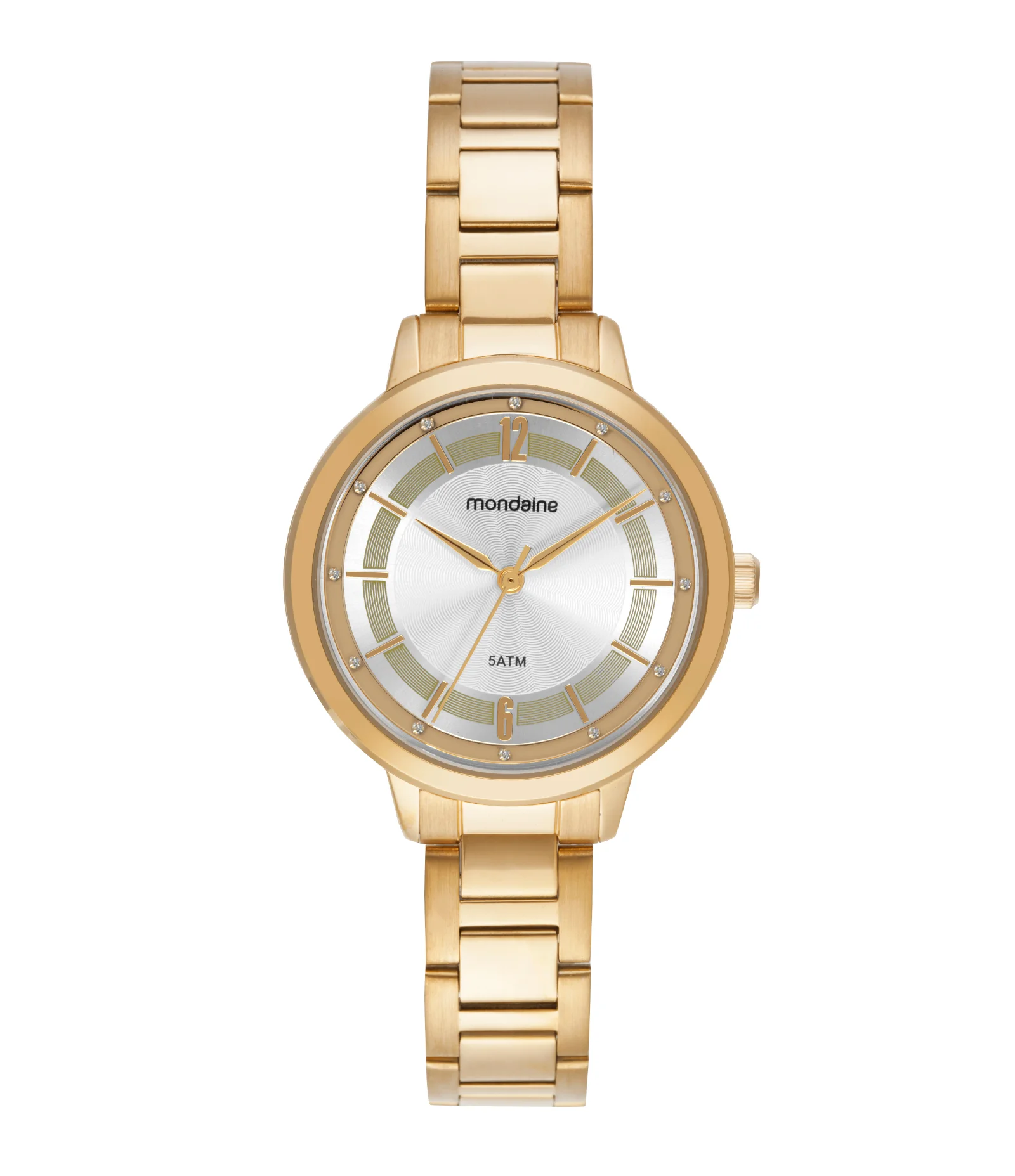 Kit Relógio Analógico Feminino Mondaine Dourado 1