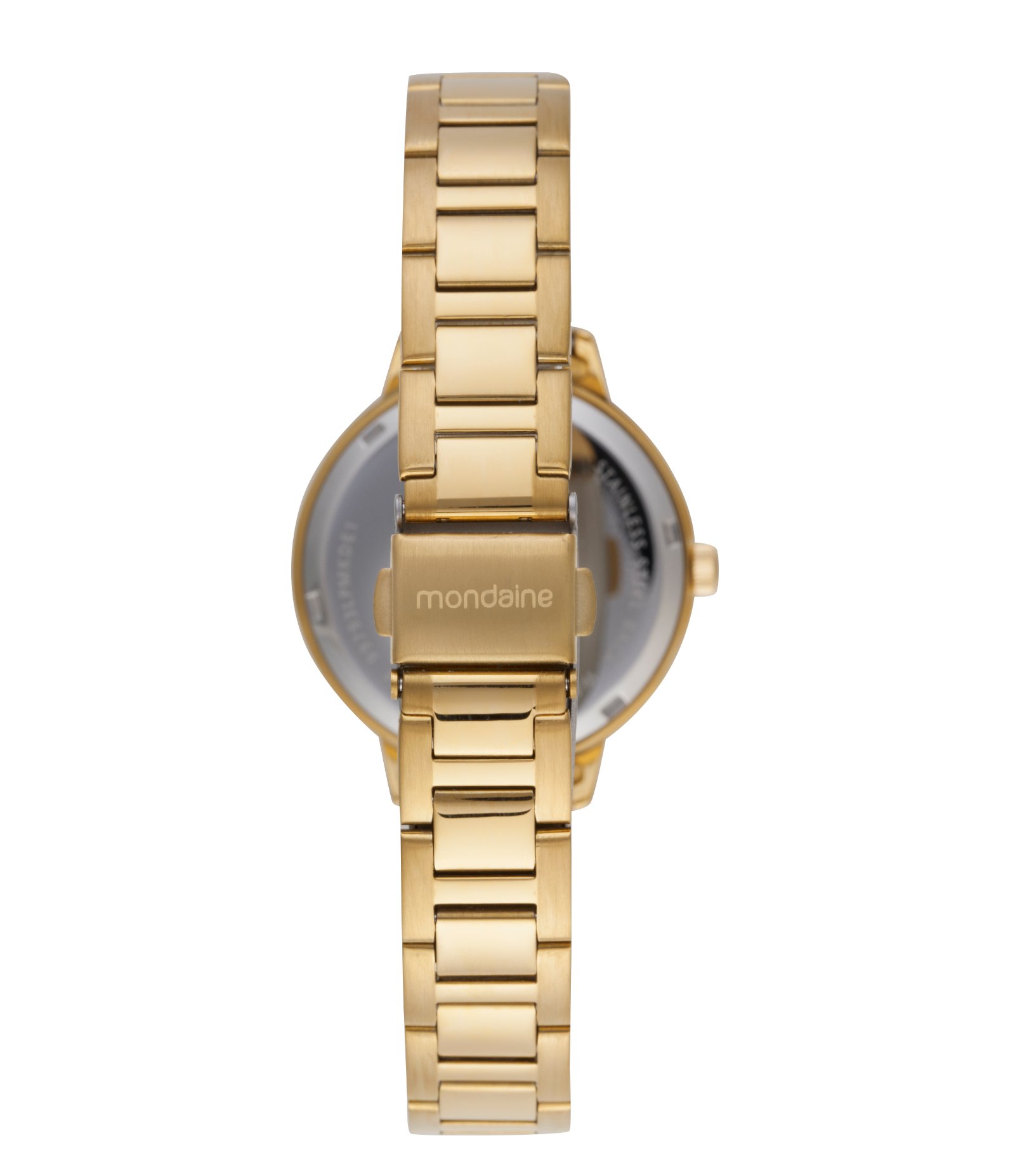 Kit Relógio Analógico Feminino Mondaine Dourado 4