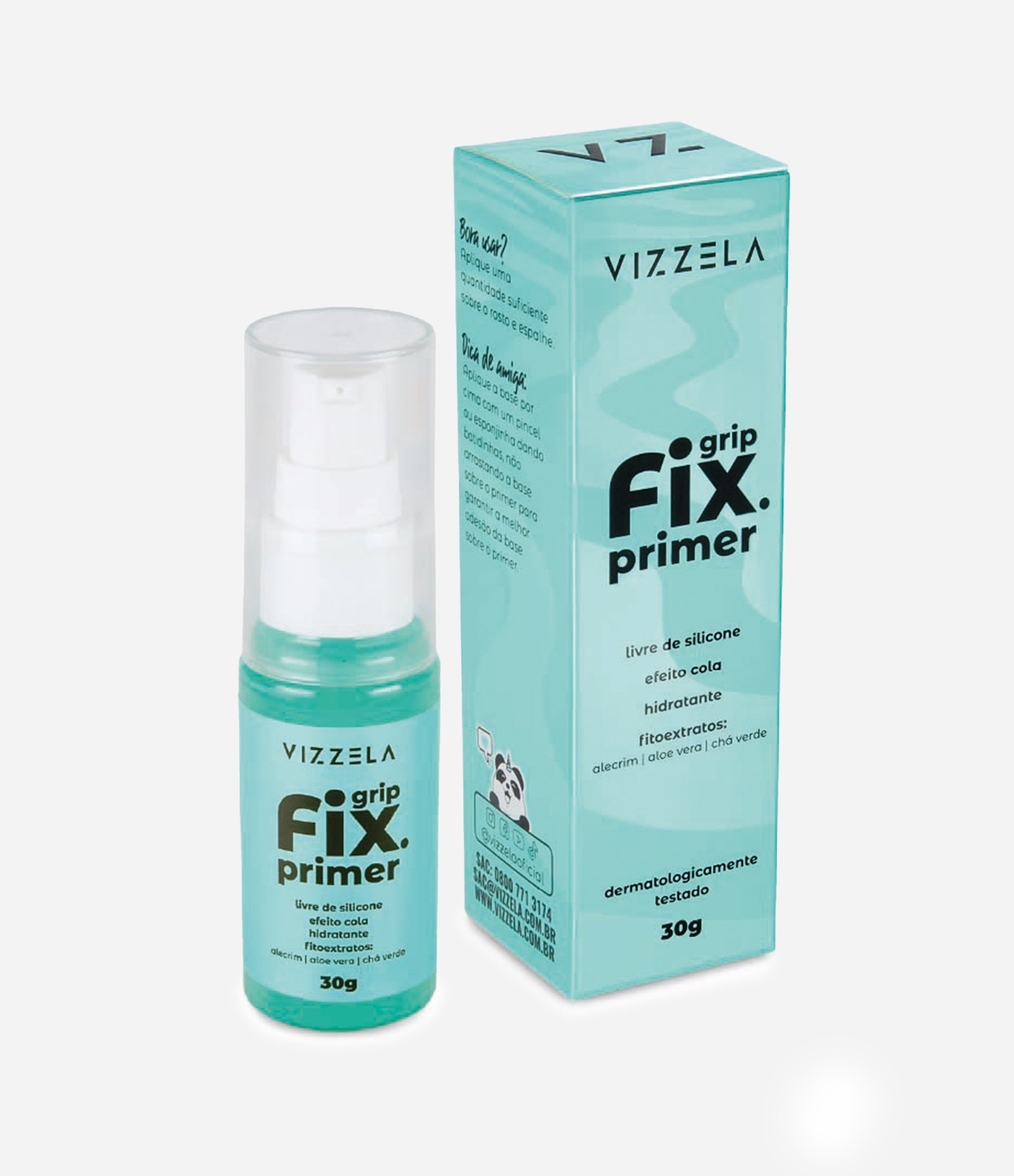 Primer Grip Fix Fixador Maquiagem Vizzela Incolor 1