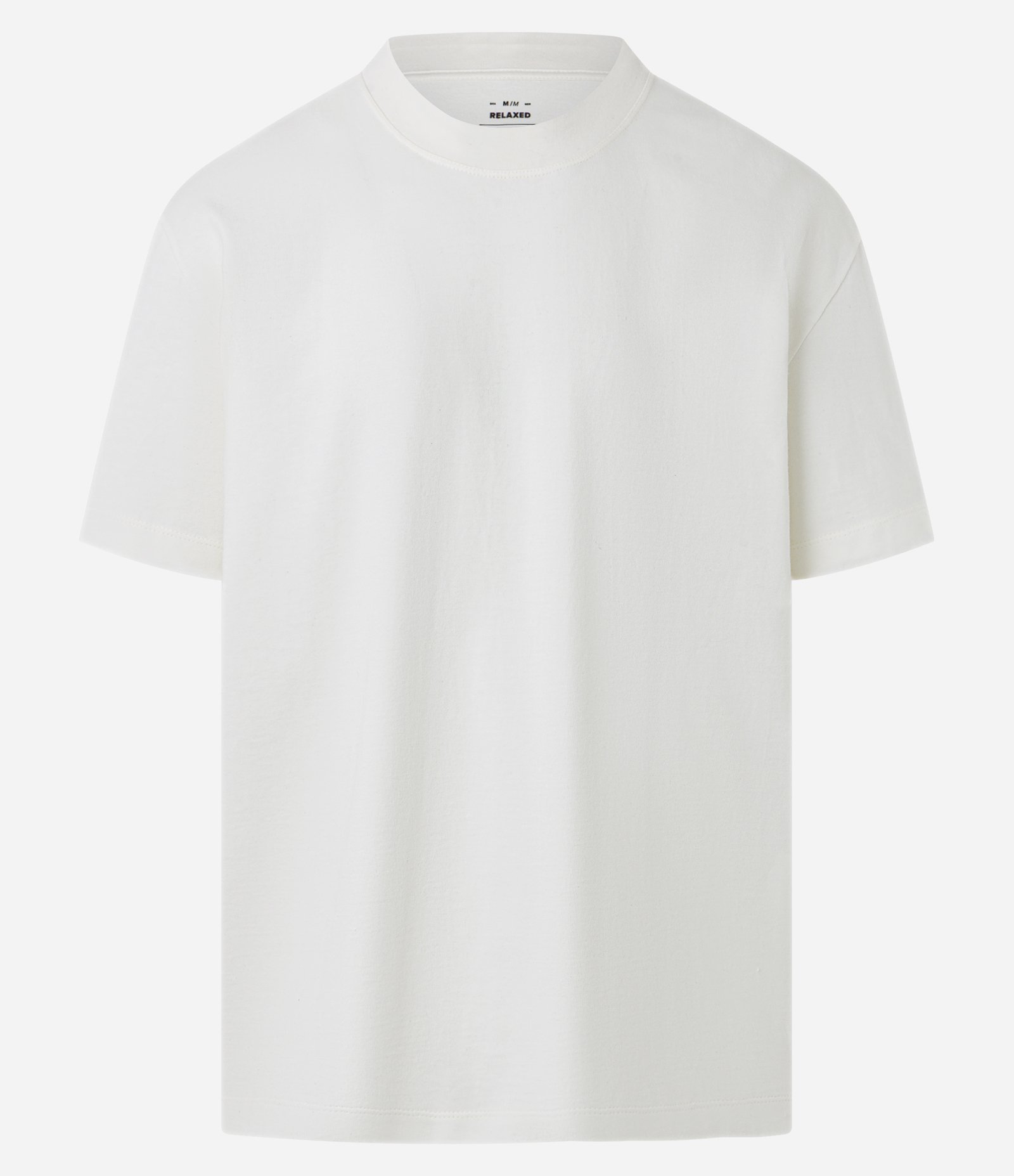 Camiseta Relaxed Básica em Malhão Branco 1