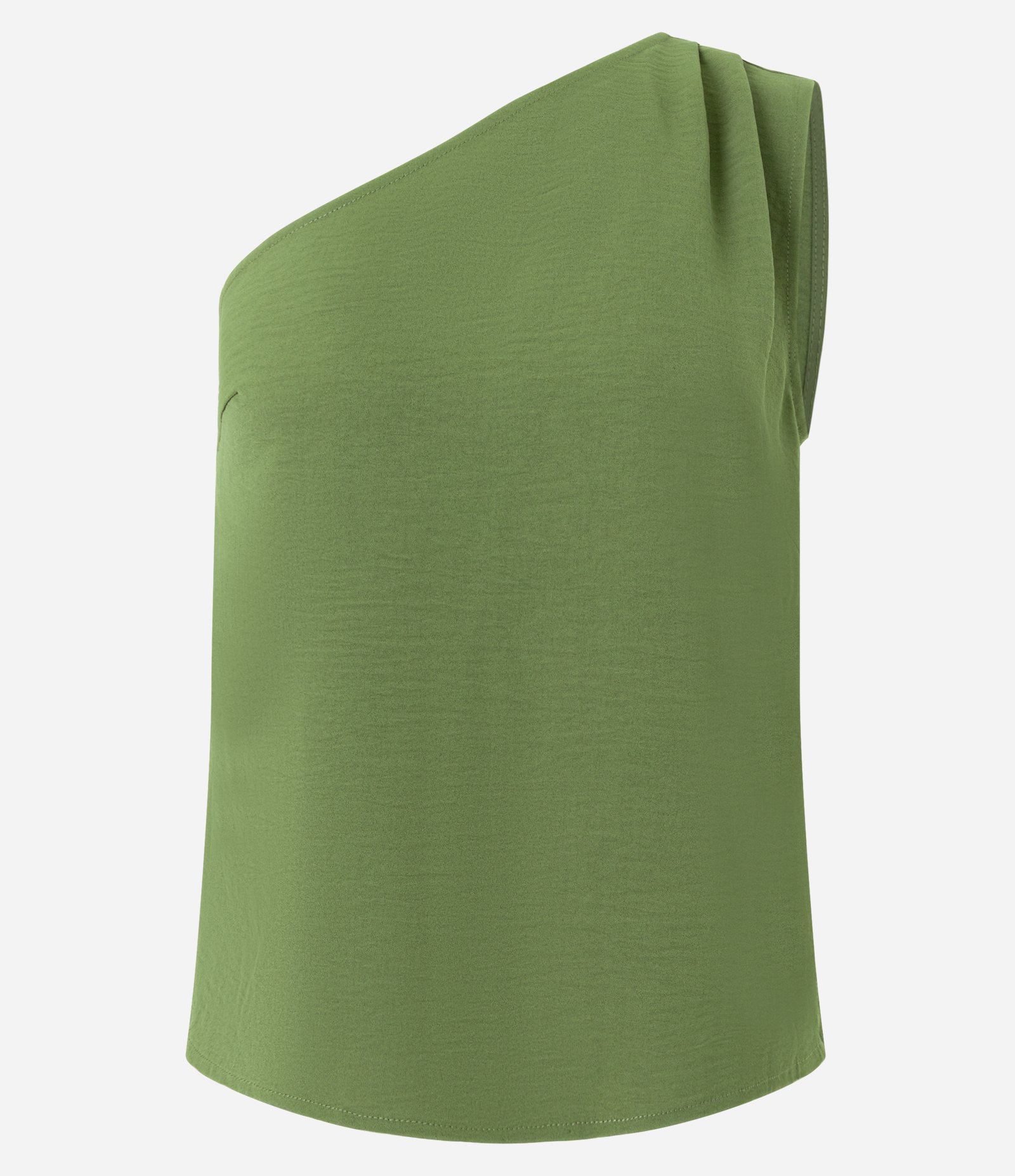 Blusa Ombro Só em Airflow com Franzido no Ombro Verde 6