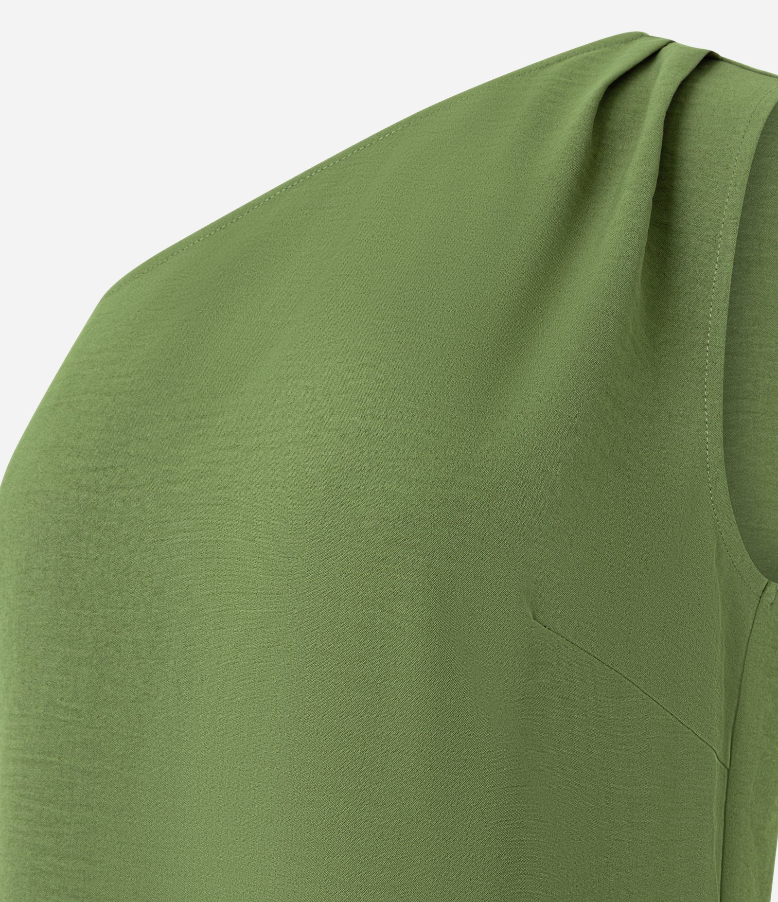 Blusa Ombro Só em Airflow com Franzido no Ombro Verde 7