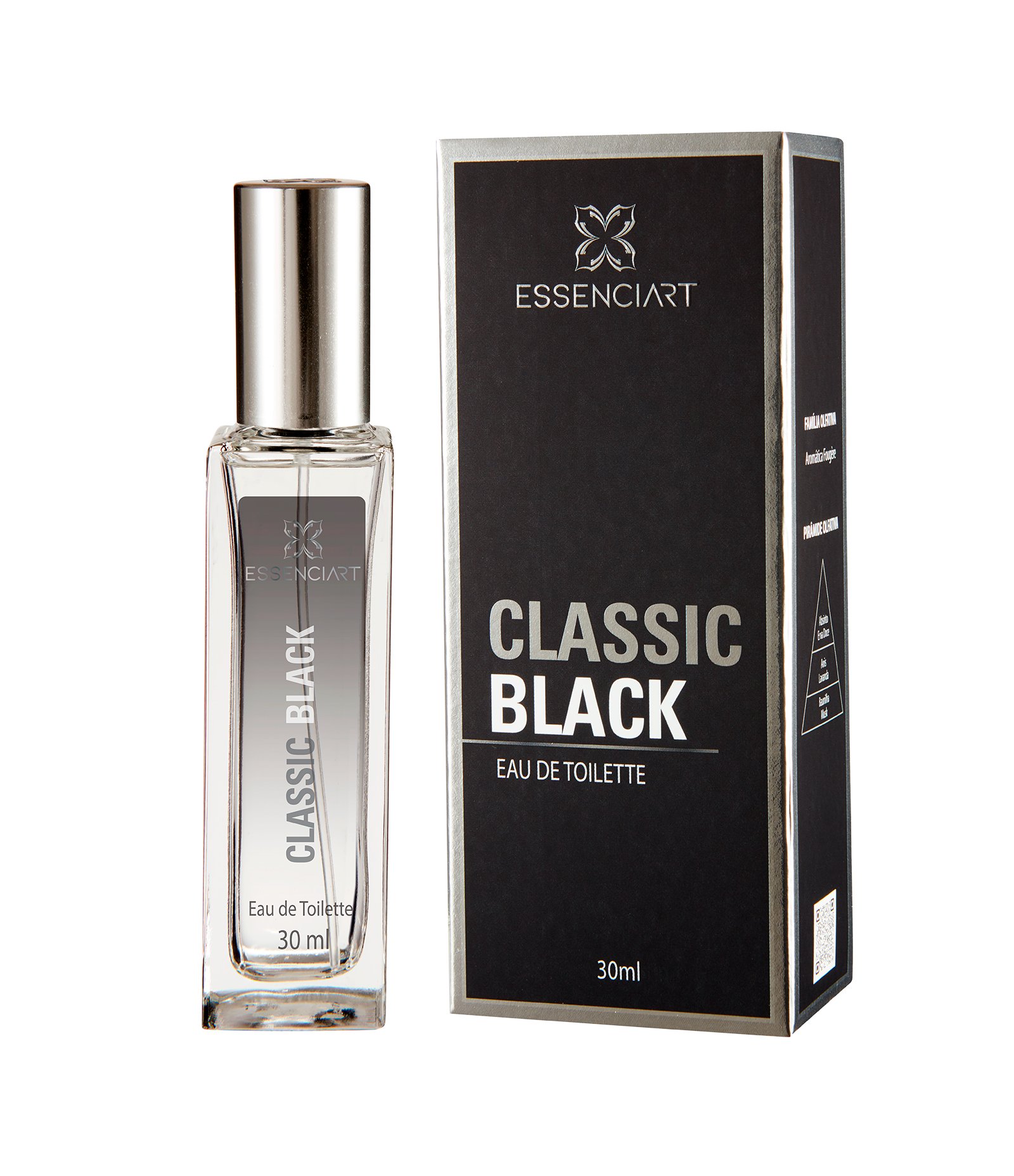 Perfume Essenciart Classic Black Eau de Toilette Masculino  30ml 1