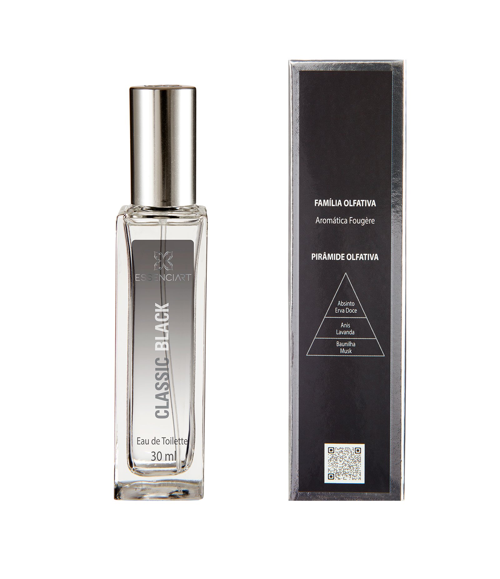 Perfume Essenciart Classic Black Eau de Toilette Masculino  30ml 2