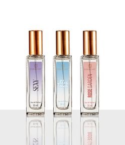 Kit Perfume Essenciart Feminino Blue Touch 30ml + Rose Garden 30ml + Sexy 30ml