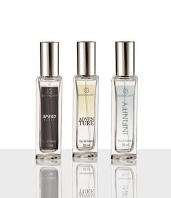 Kit Perfumed Essenciart Masculino Adventure 30ml + Speed Black 30ml + Infinity 30ml