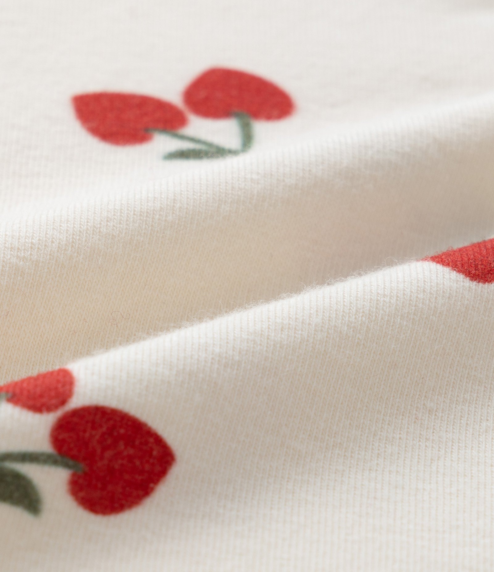 Camiseta Curta Infantil com Estampa Cerejas - Tam 5 a 14 Anos Bege 3