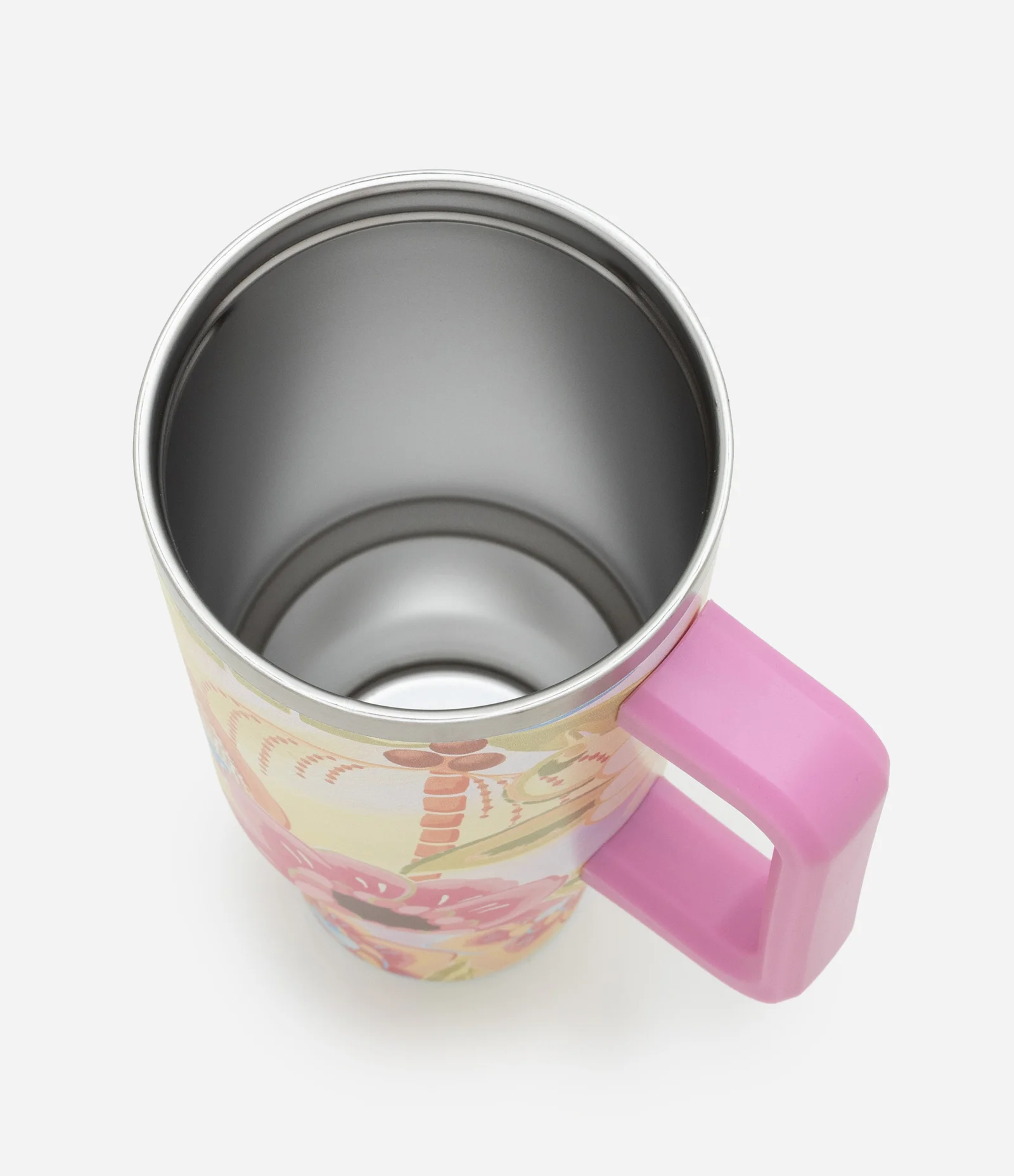 Copo Térmico em Metal com Estampa Tropical Amarelo 2