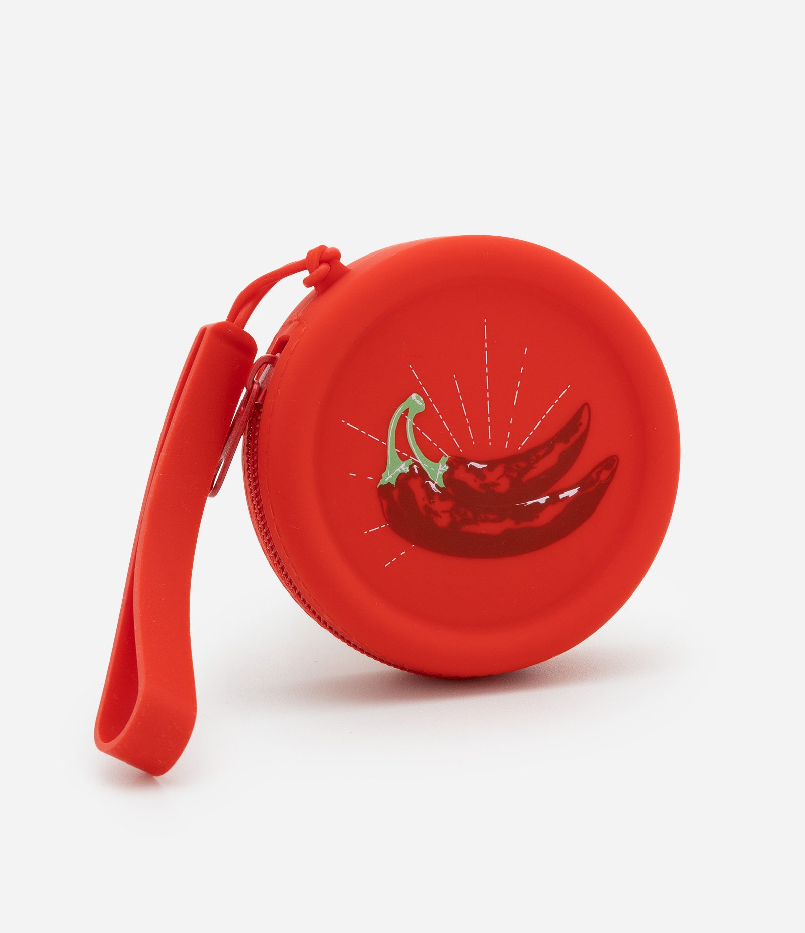 Nécessaire Porta Moedas em Silicone com Estampa Pimenta Vermelho 5