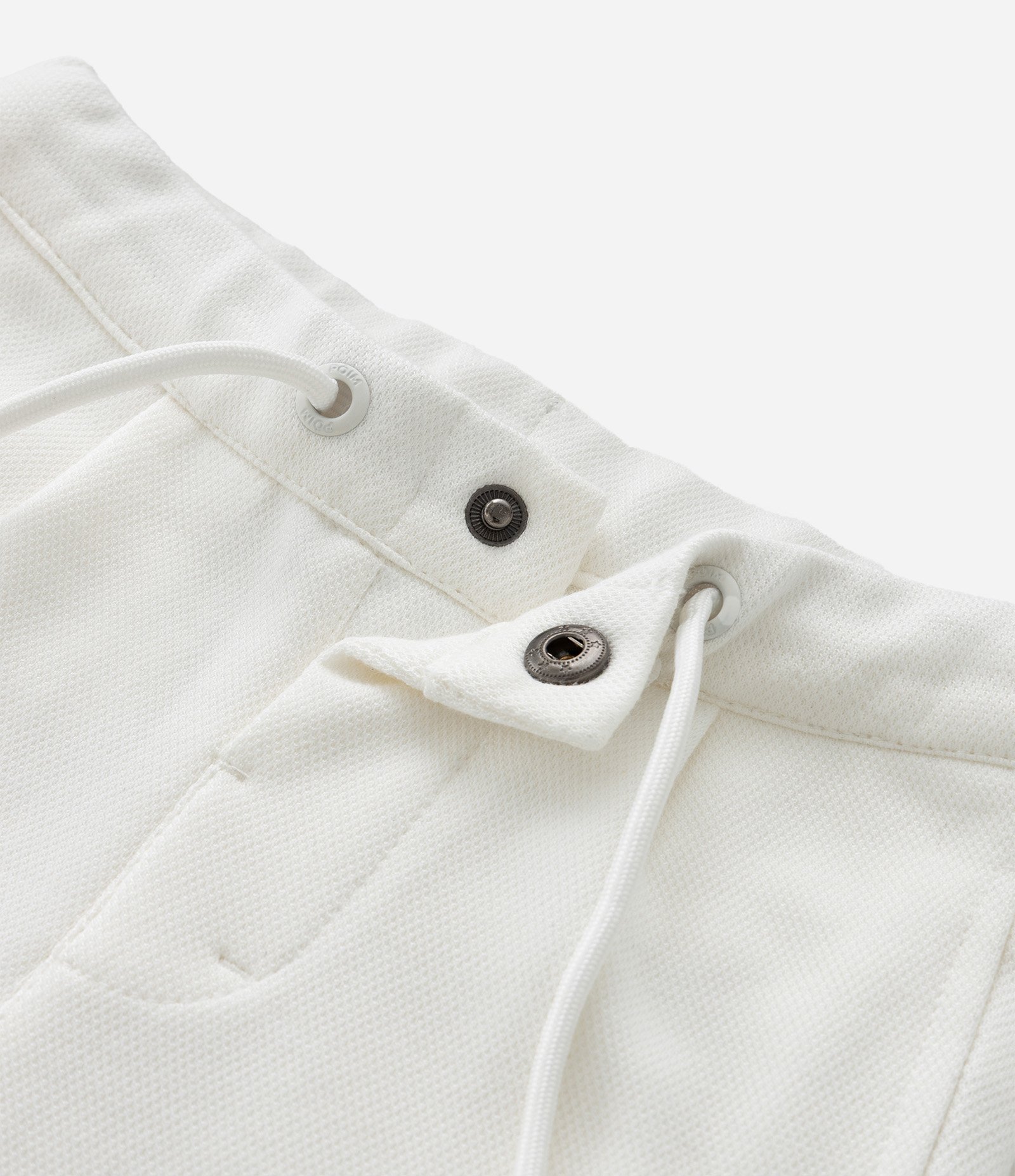 Bermuda Infantil em Piquet com Barra Dobrada - Tam 1 a 4 Anos Branco 7