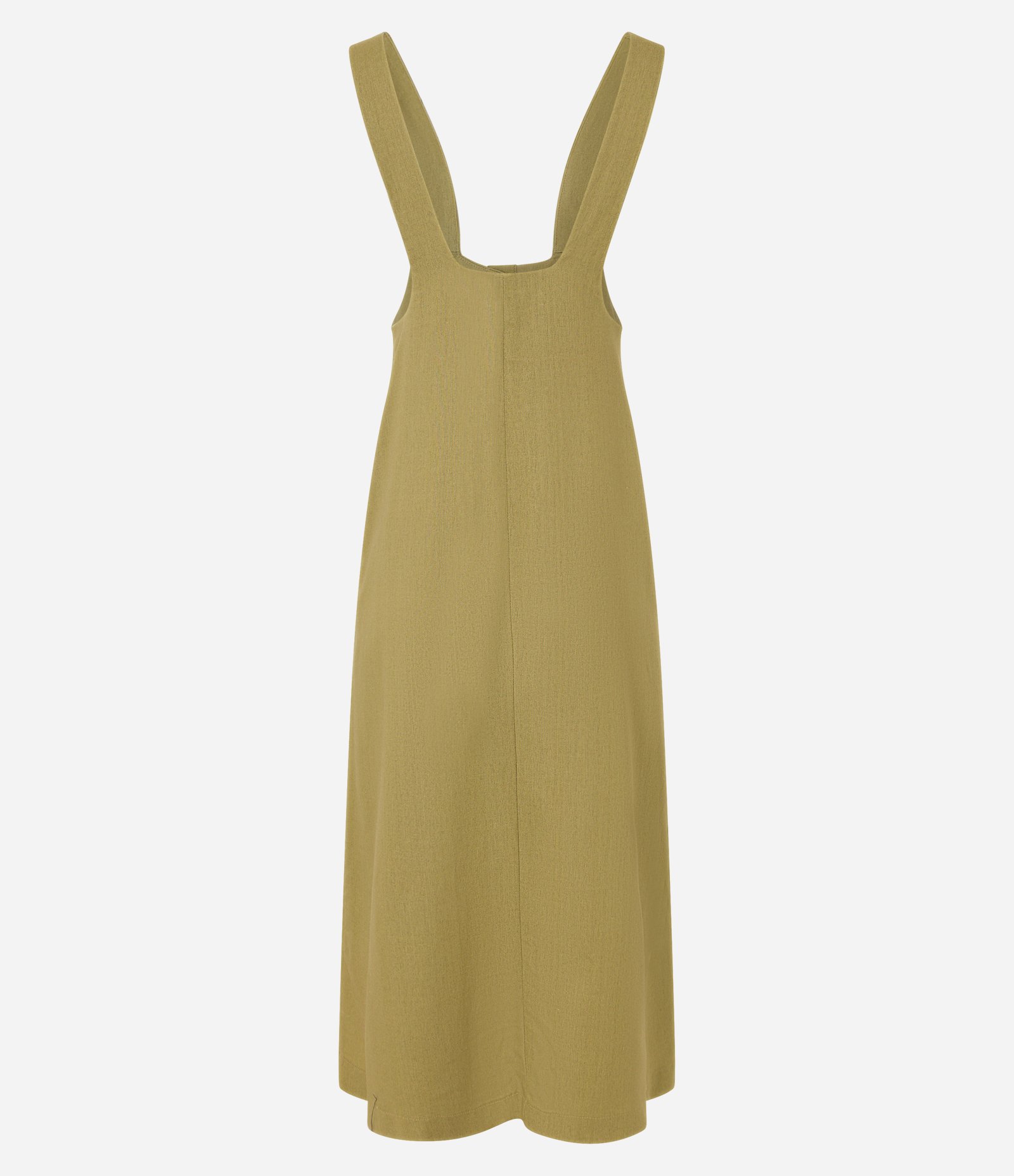 Vestido Midi em Viscolinho com Botões e Bolsos Verde 5