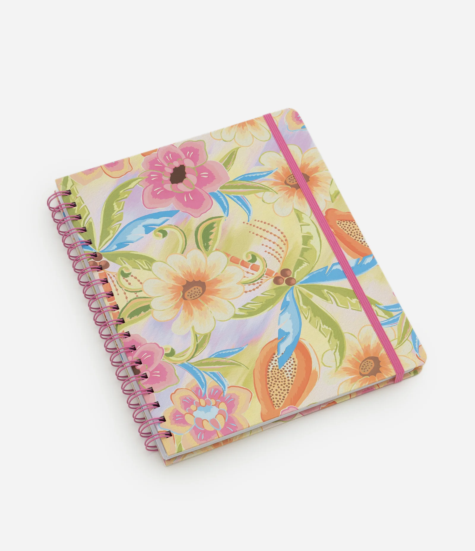 Planner de Capa Dura com Estampa Floral Multicores 1
