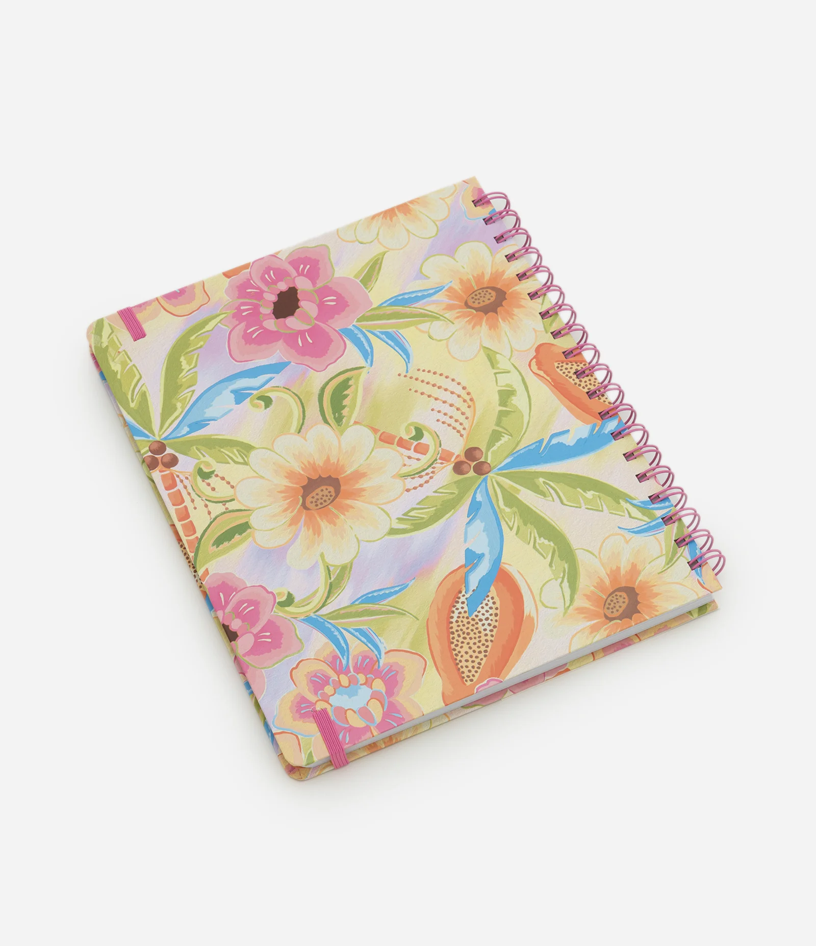 Planner de Capa Dura com Estampa Floral Multicores 2