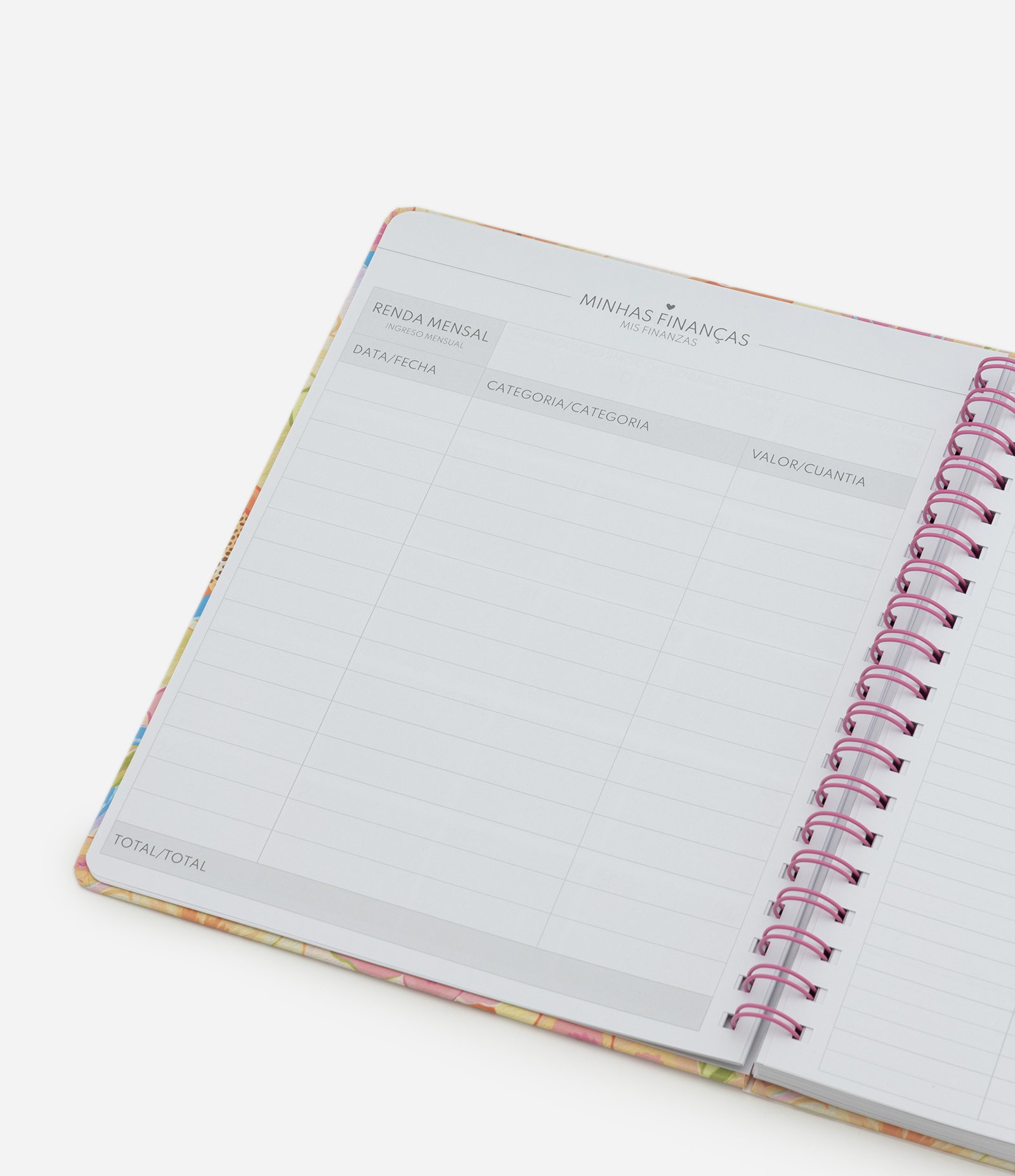 Planner de Capa Dura com Estampa Floral Multicores 4