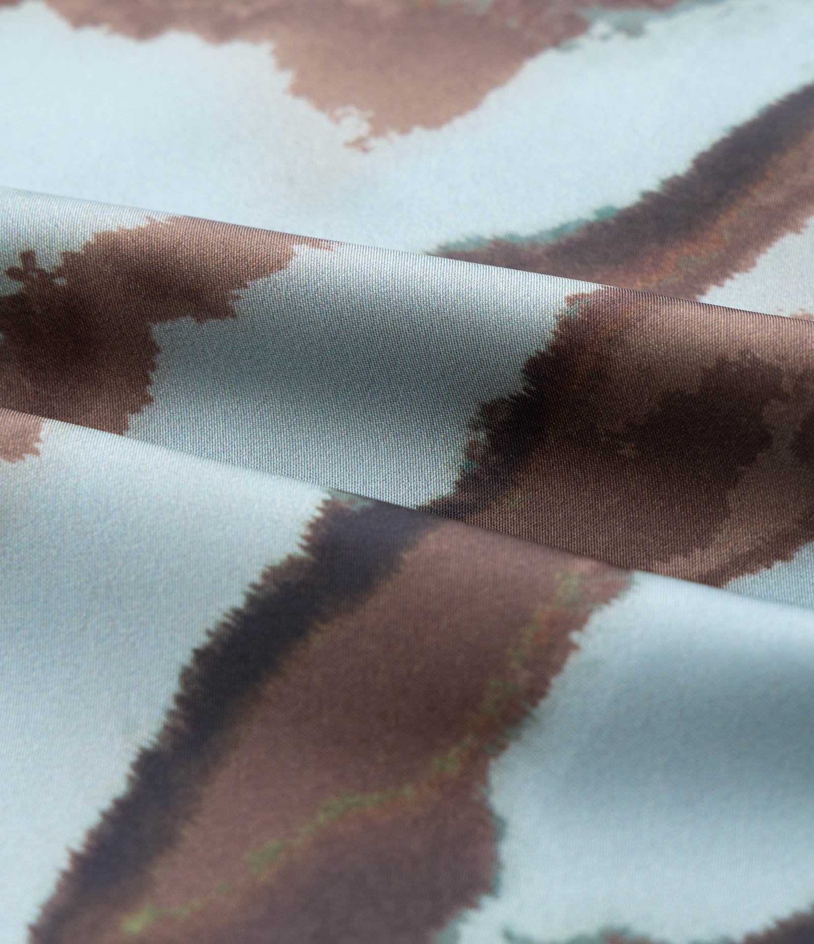 Saia Longa com Estampa de Manchas Curve & Plus Size Verde/Marrom 8