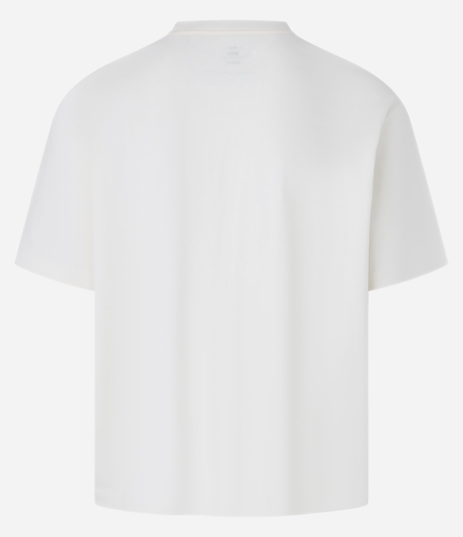 Camiseta Boxy em Algodão com Estampa Estilo Tatuagem e Lettering Bege 7