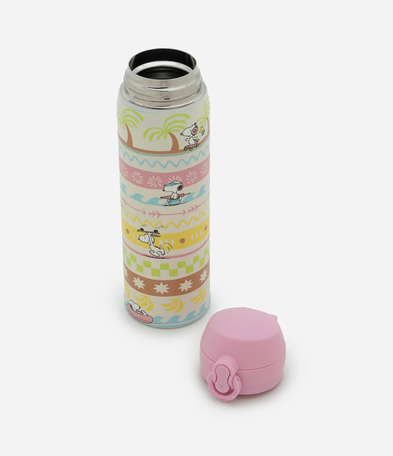 Garrafa Térmica com Tampa de Botão Estampa do Snoopy 450ml Multicores 5
