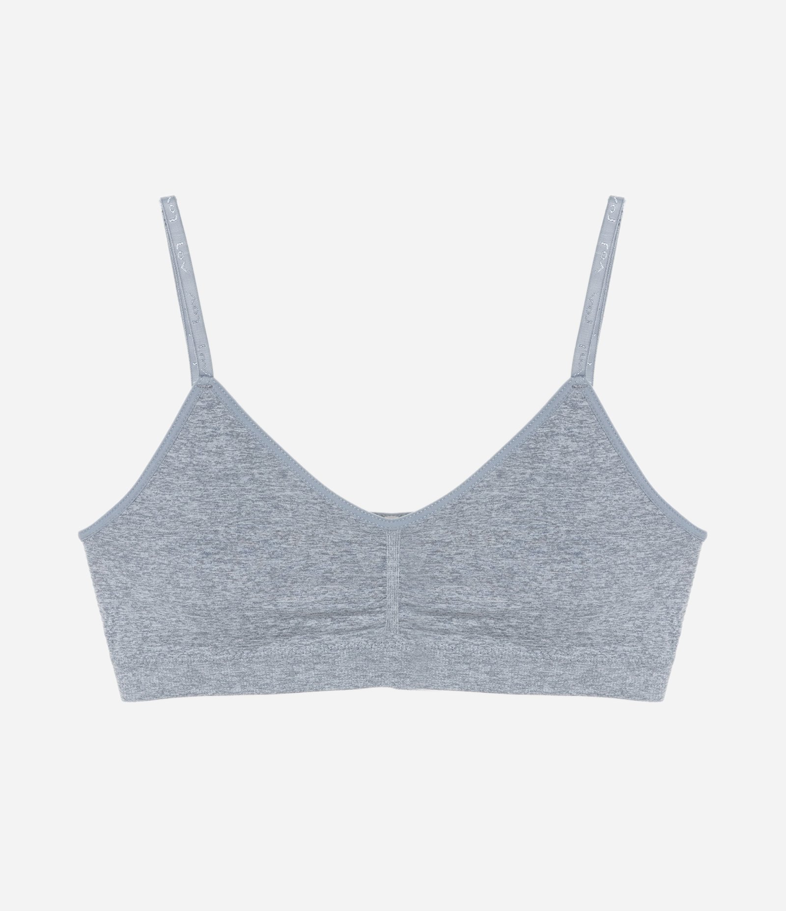 Sutiã Top Seamless com Bojo Removível Cinza 1