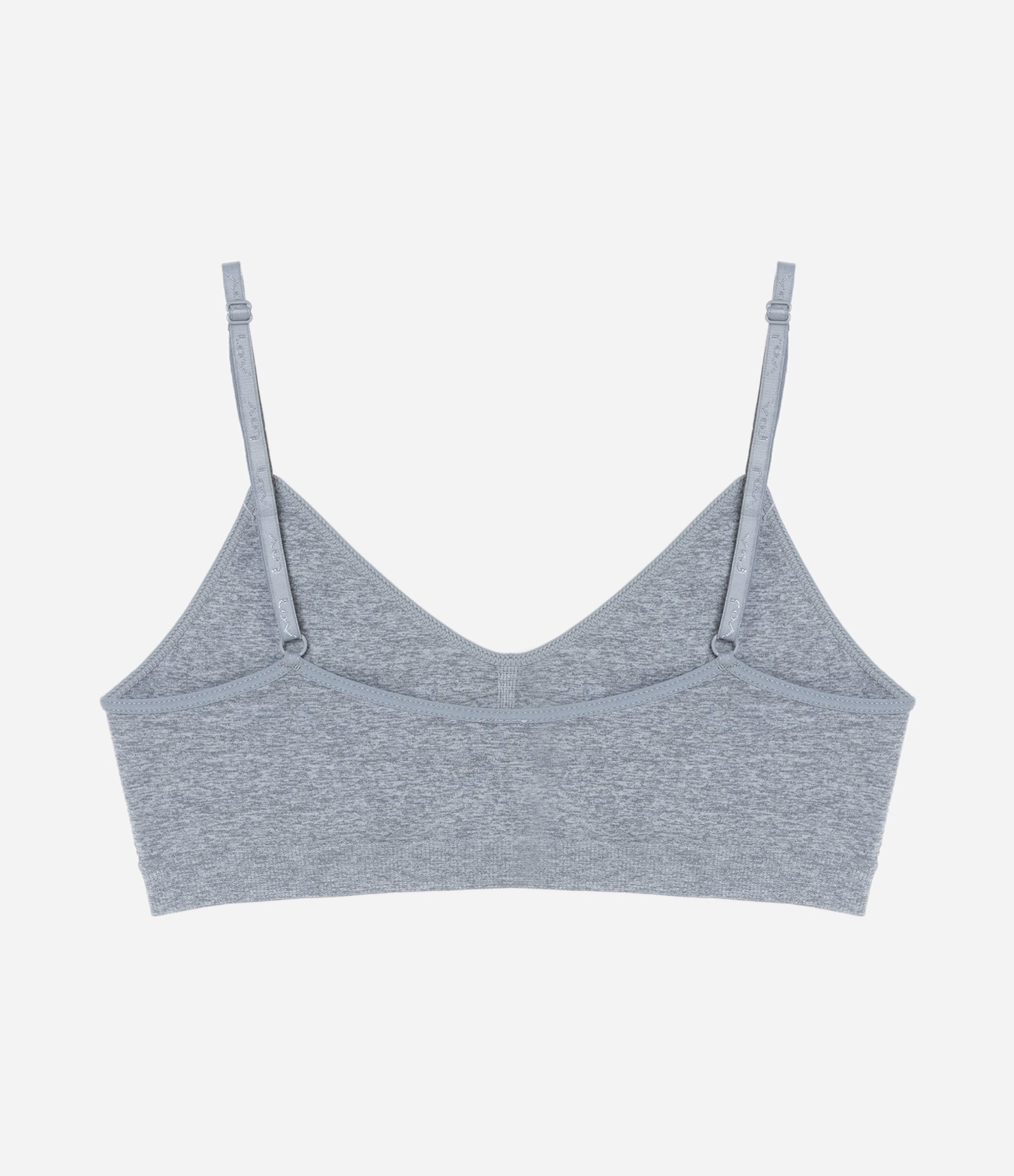 Sutiã Top Seamless com Bojo Removível Cinza 2