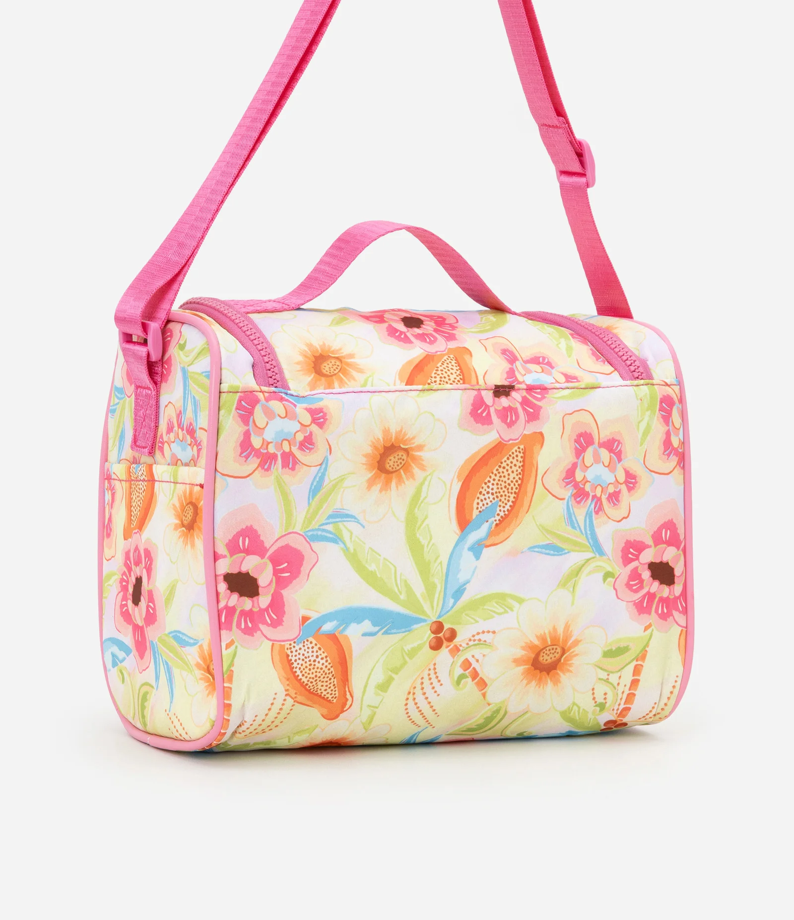 Lancheira em Poliamida com Estampa Floral Multicores 3