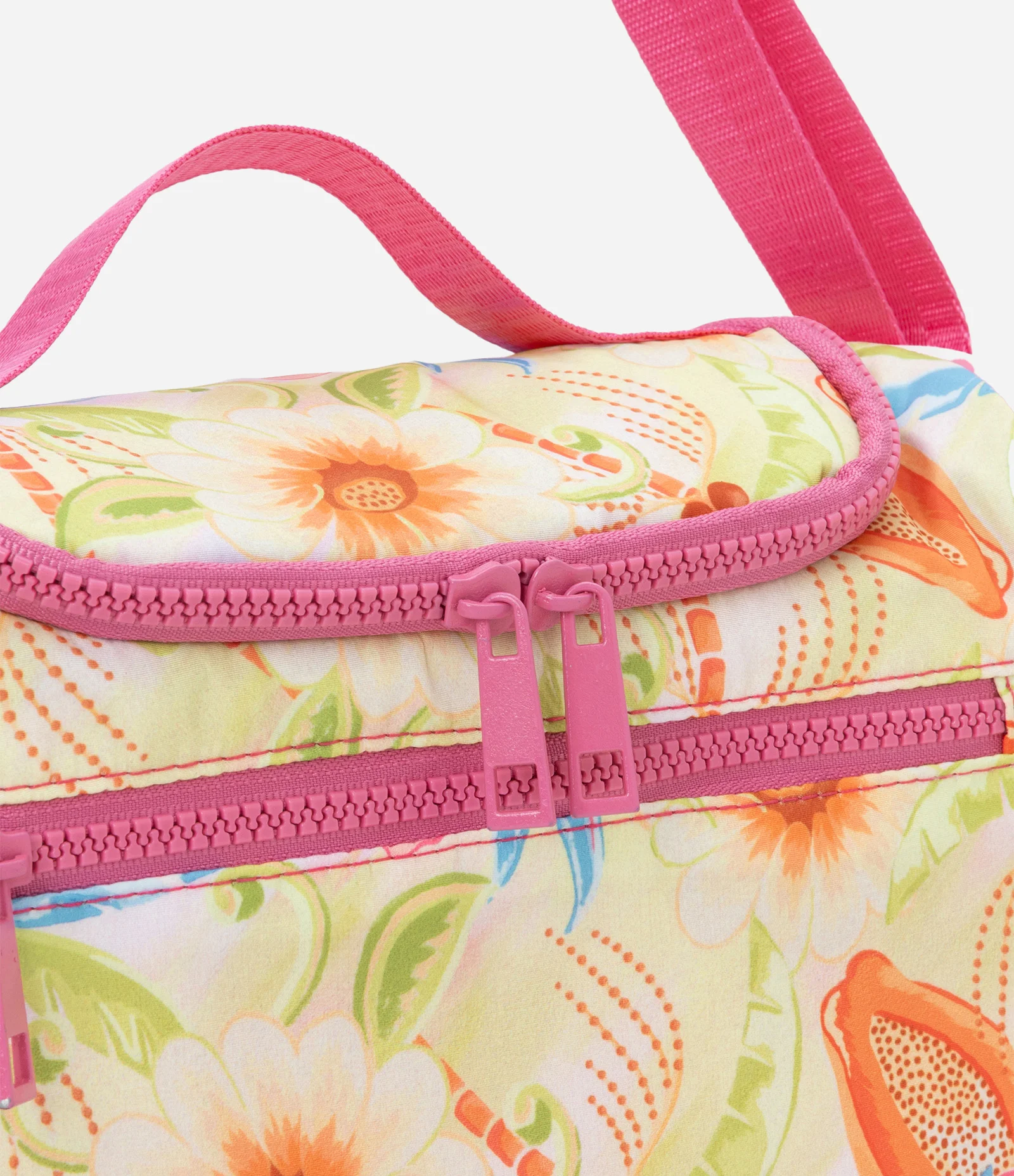 Lancheira em Poliamida com Estampa Floral Multicores 4