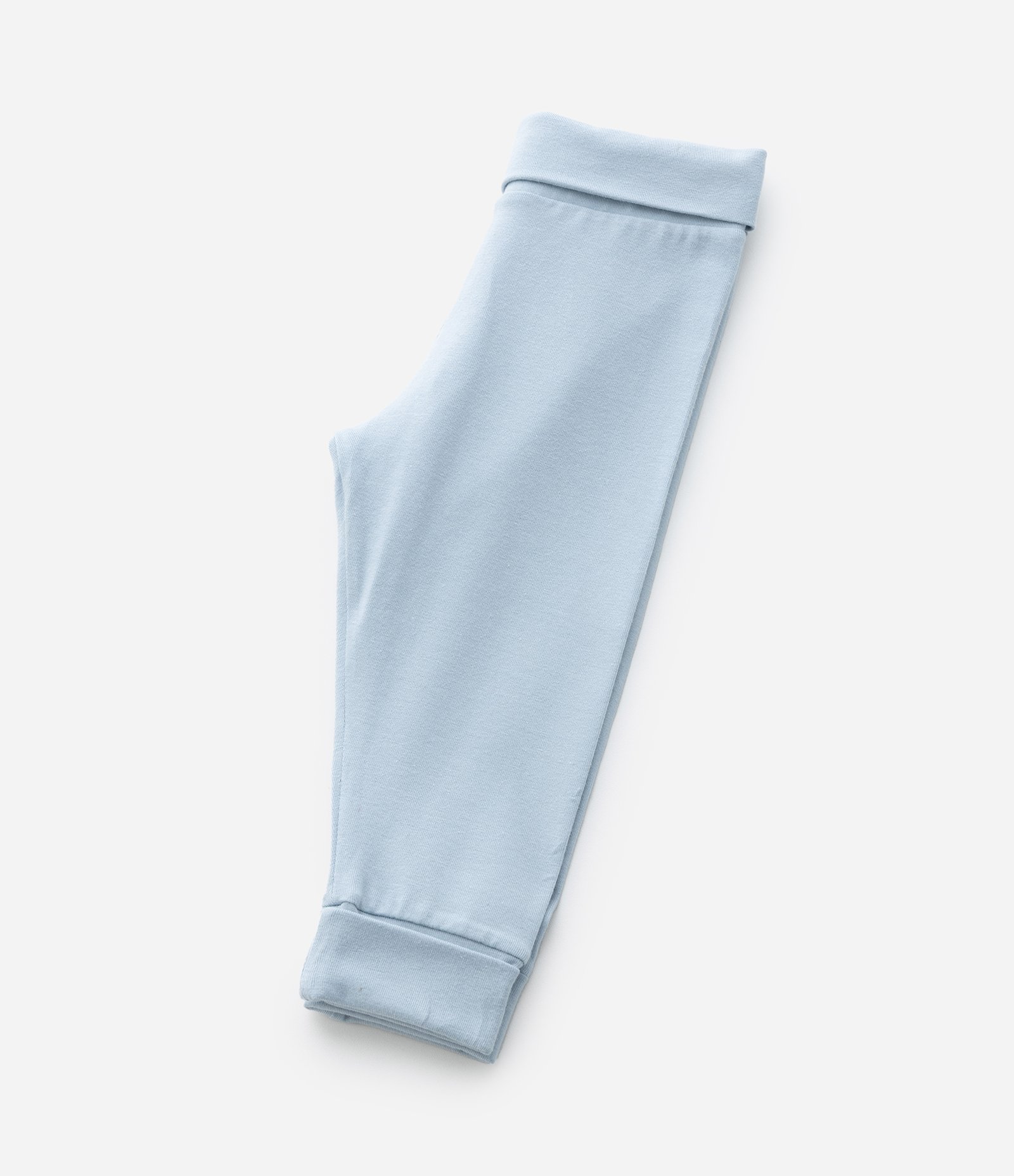 Kit 02 Calças Infantis em Cotton com Cós Dobrado - Tam RN a 18 meses Azul/Verde 6