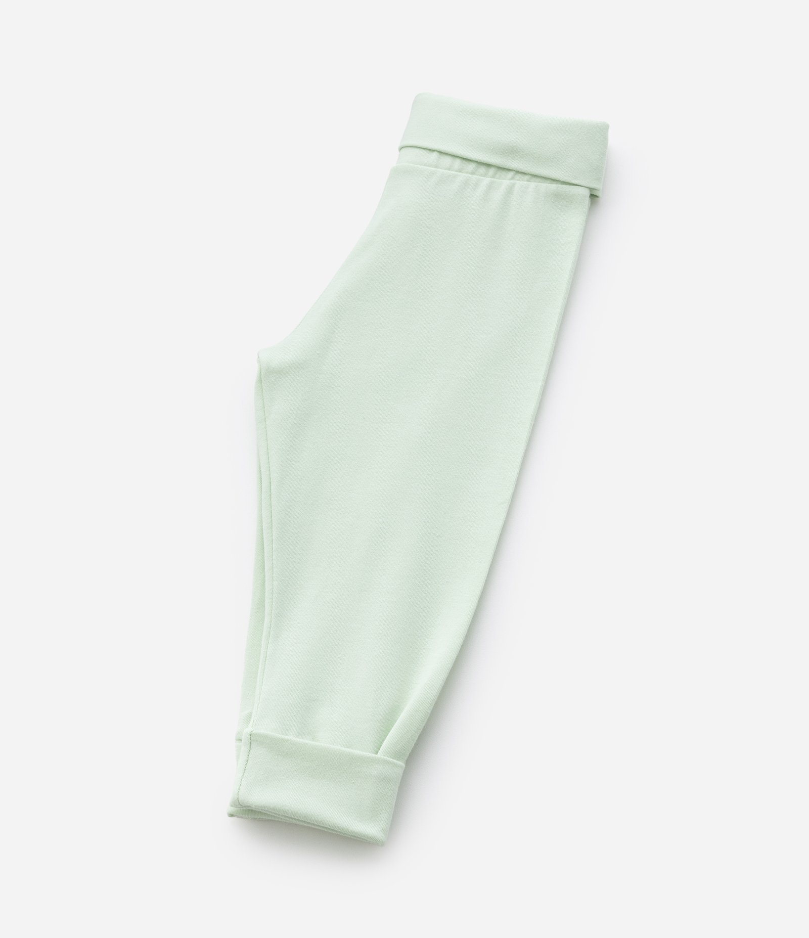 Kit 02 Calças Infantis em Cotton com Cós Dobrado - Tam RN a 18 meses Azul/Verde 5