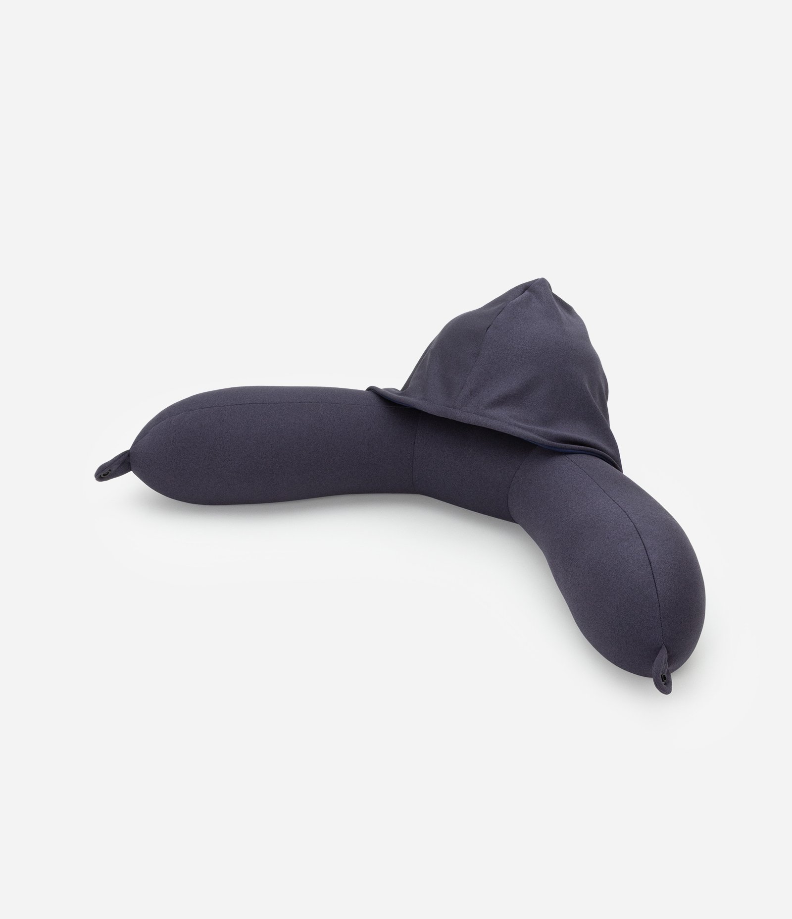 Travesseiro de Viagem em Poliamida com Capuz Azul Marinho 4