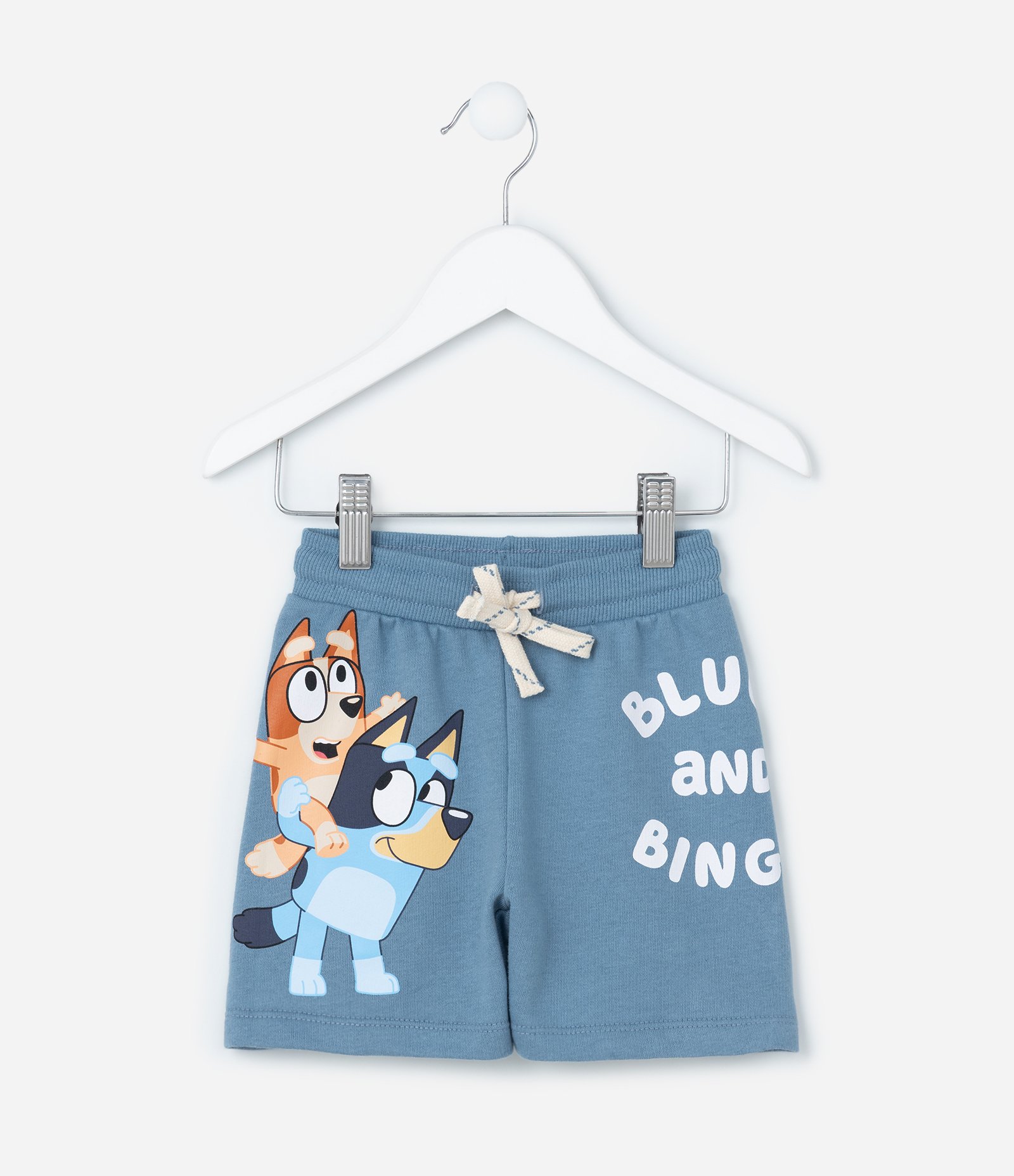 Bermuda Infantil em Moletom com Estampa Bluey - Tam 2 a 6 Anos Azul 1