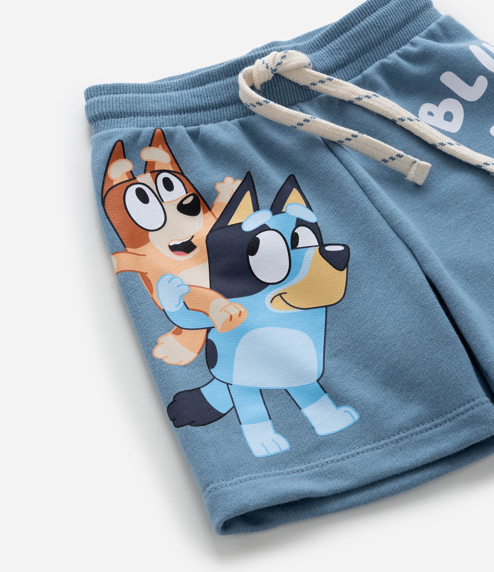 Bermuda Infantil em Moletom com Estampa Bluey - Tam 2 a 6 Anos Azul 6