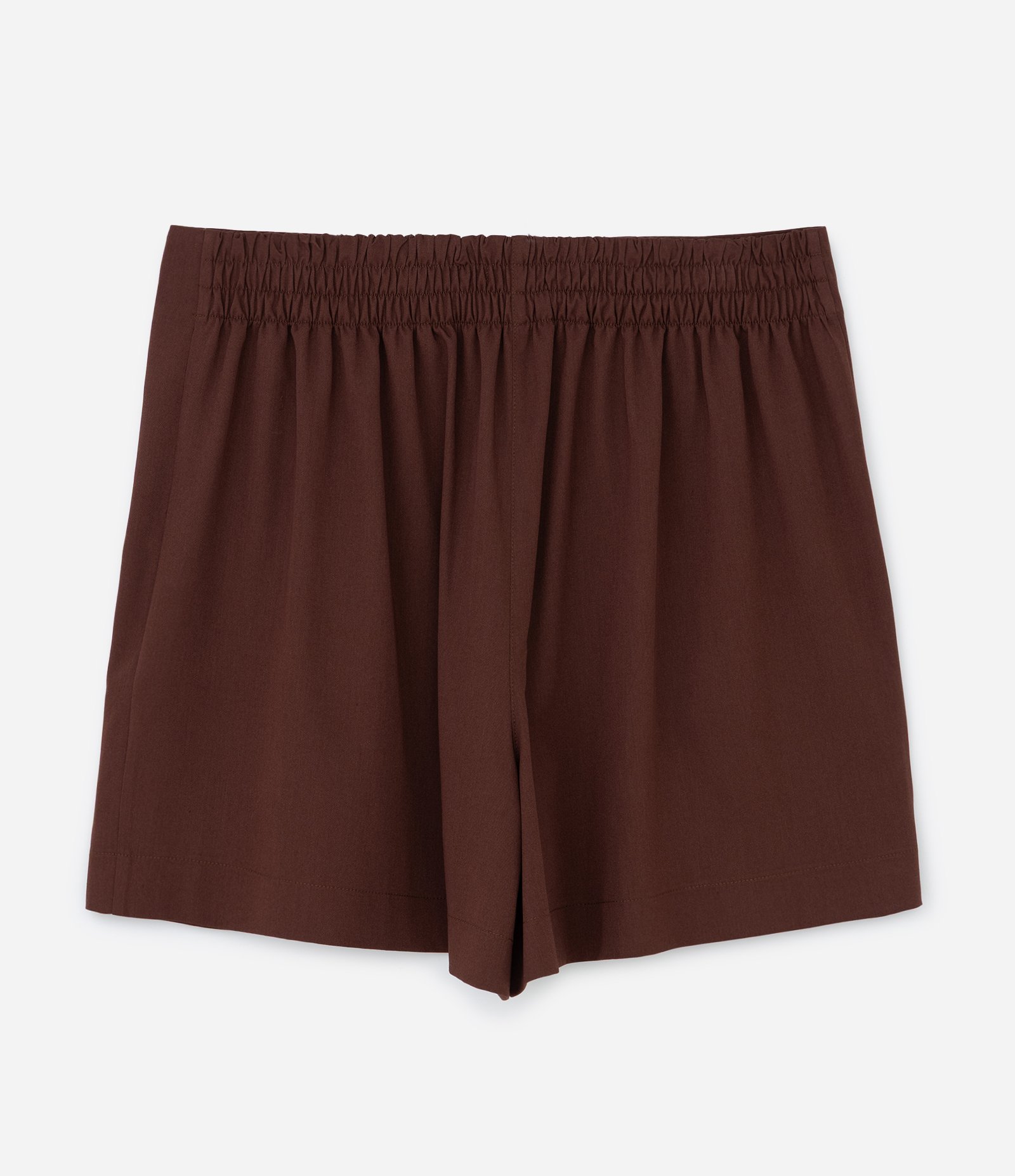 Short Alfaiataria com Elástico no Cós Curve & Plus Size Marrom 7