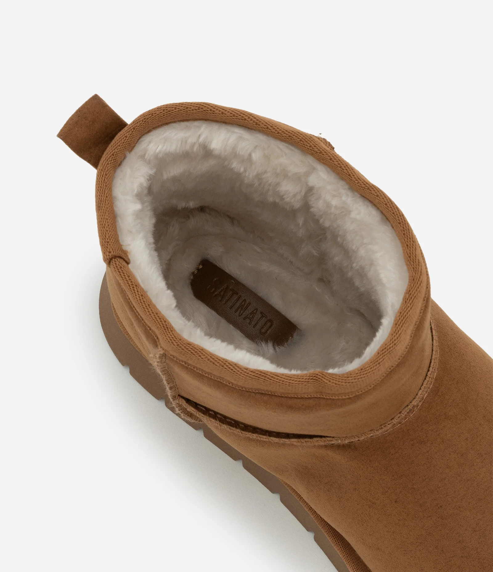 Bota Cano Médio com Pelego Interno Marrom 6