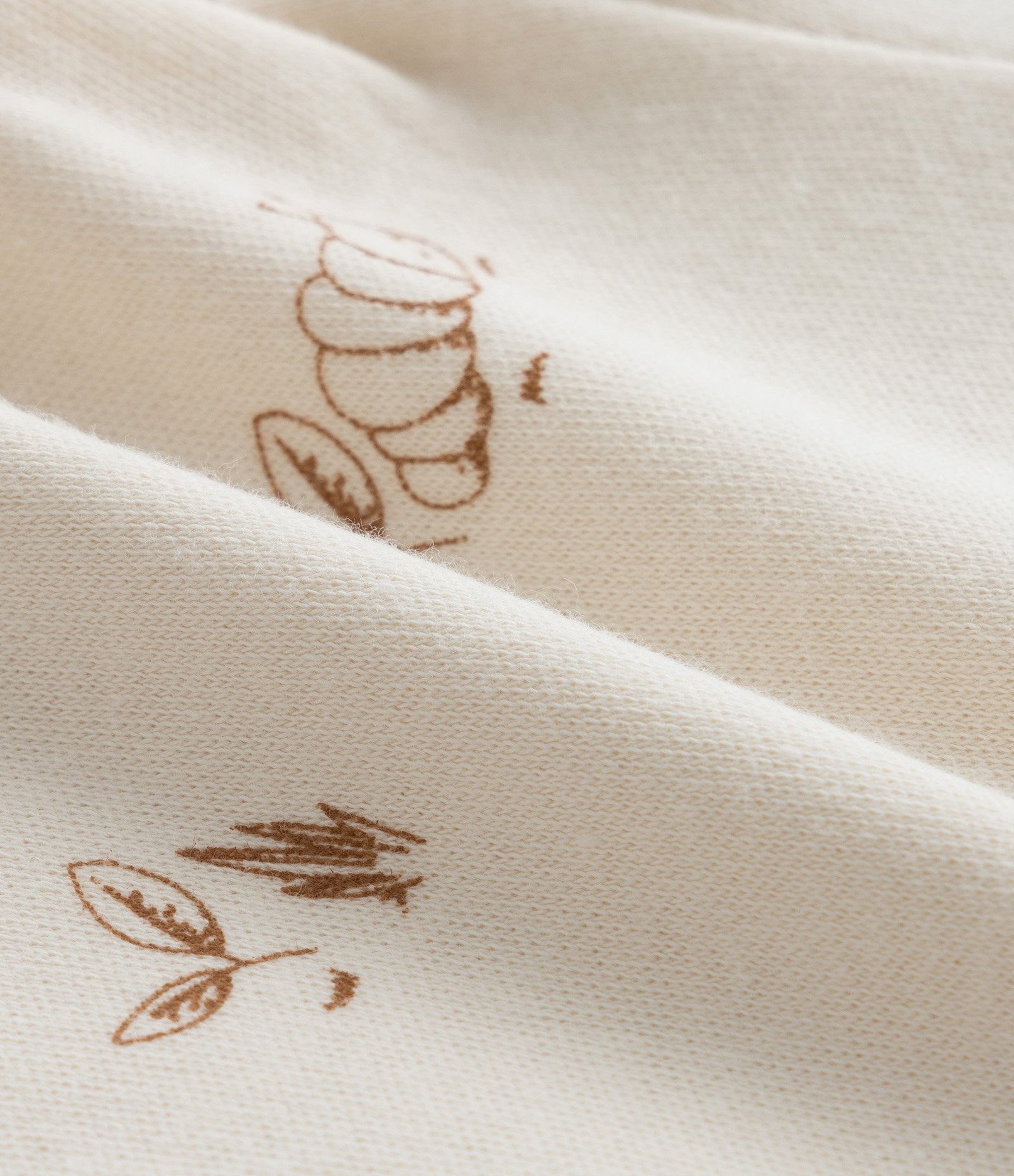 Conjunto Body e Calça em Suedine Estampa Bichinhos - Tam RN a 18 meses Bege 11