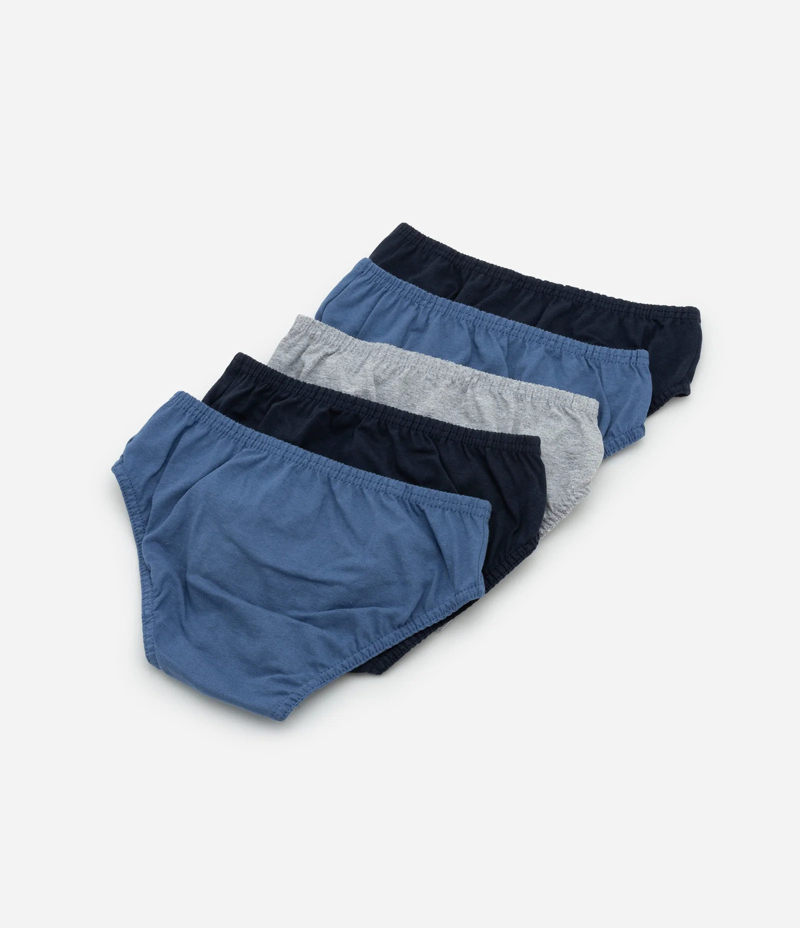 Kit 05 Cuecas Slip em Algodão Básicas - Tam 2 a 14 Anos Multicores 2