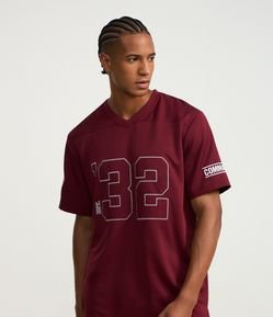 Camiseta Esportiva com Tecnologia Dry e Estampa NFL Commanders