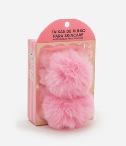 Munhequeiras Pompom Rosa Alchemia