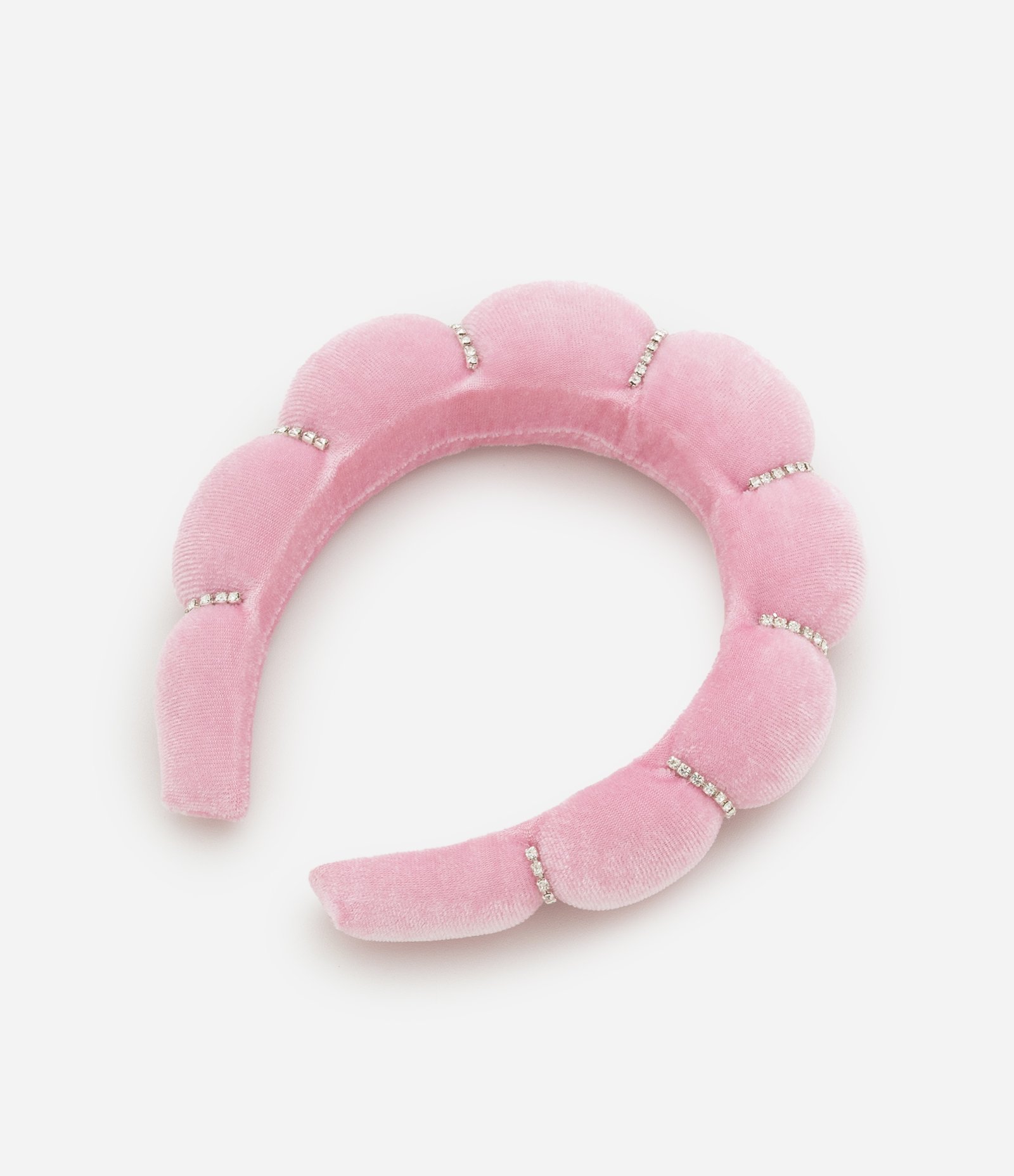 Tiara Puff Rosa com Brilhos Alchemia U 3