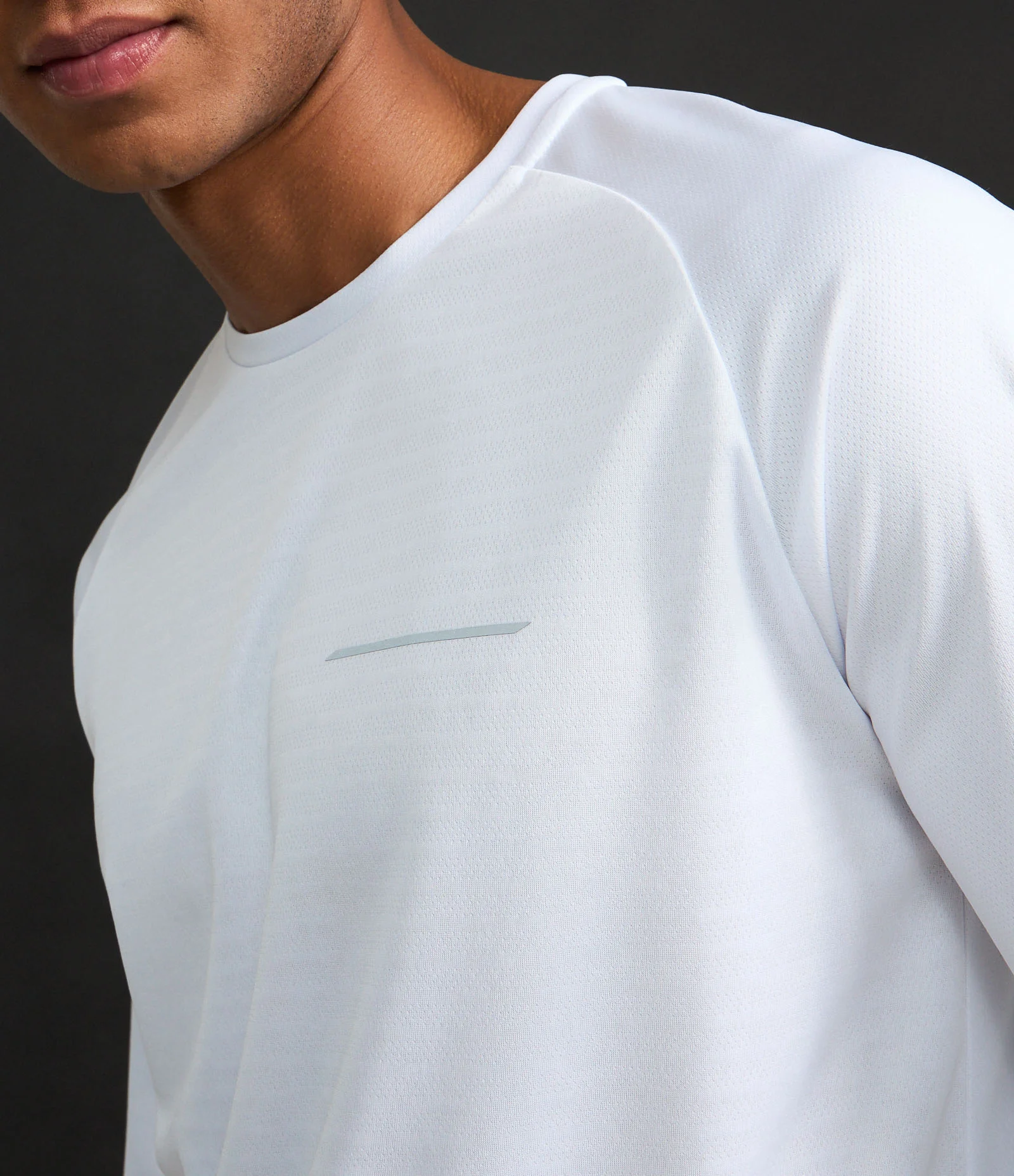 Camiseta Esportiva em Tecnologia Dry com Estampa Lettering Branco Neve 4