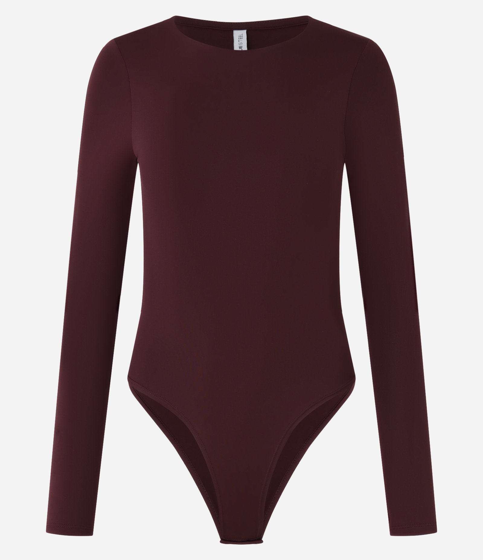 Body em Poliamida Manga Longa Bordô 4
