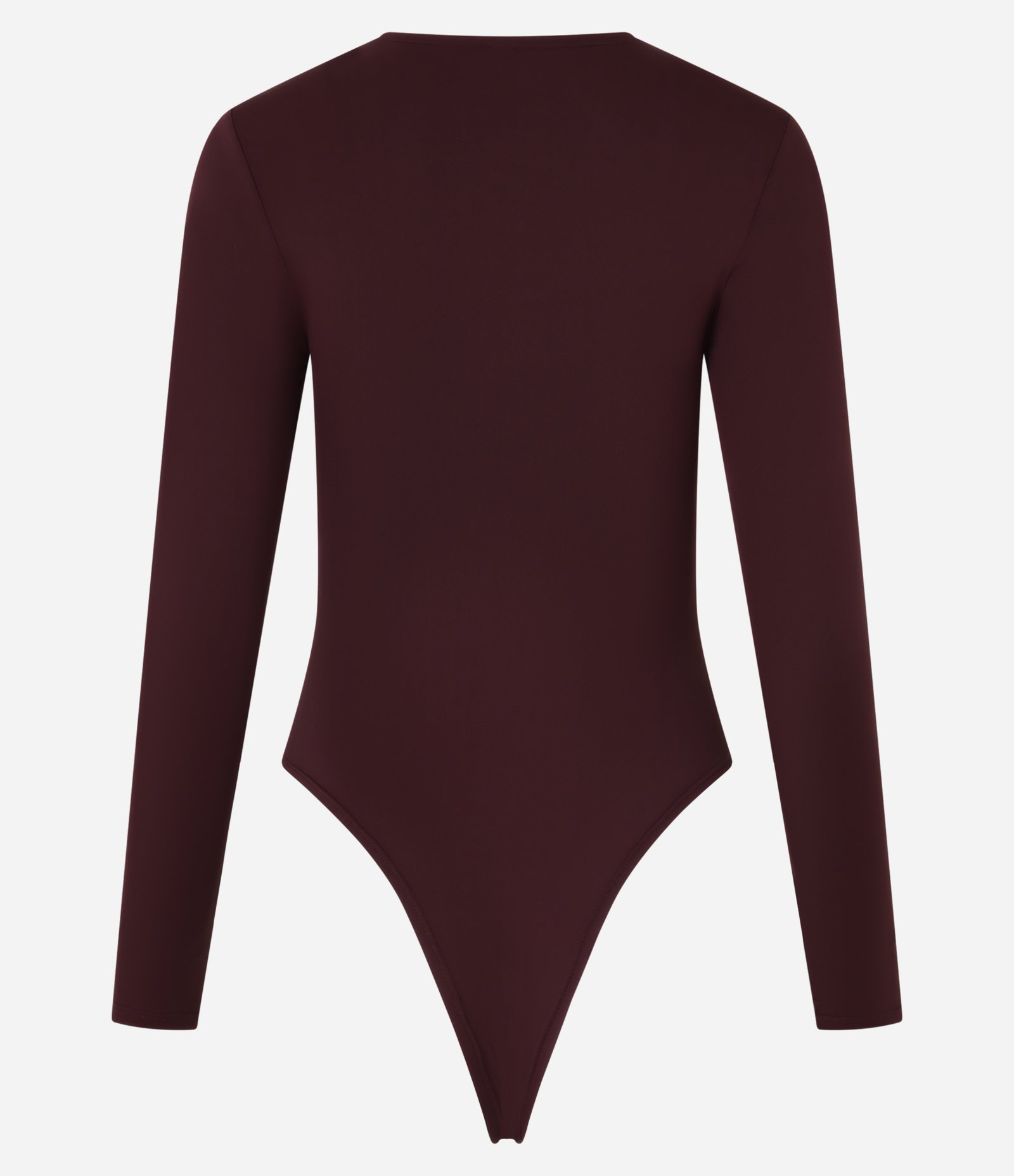 Body em Poliamida Manga Longa Bordô 5