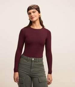 Body em Poliamida Manga Longa