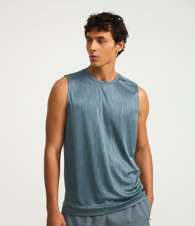 Regata Regular Esportiva com Tecnologia Dry e Estampa Heat Print