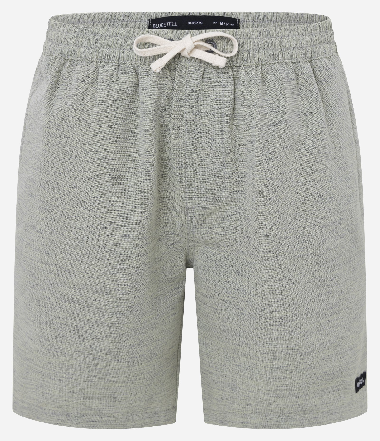 Bermuda Regular com Cordão e Efeito Rajado Verde 1