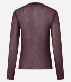 Blusa em Tricô Segunda Pele com Golinha