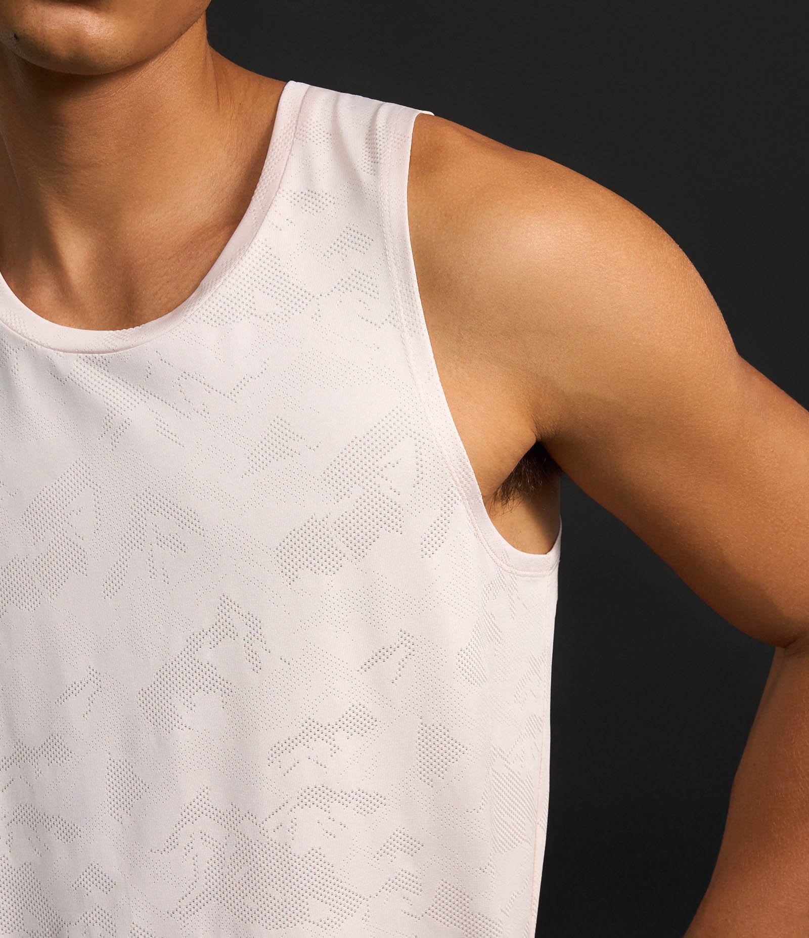 Regata Esportiva Regular em Jacquard com Tecnologia Dry Rosa Claro 8