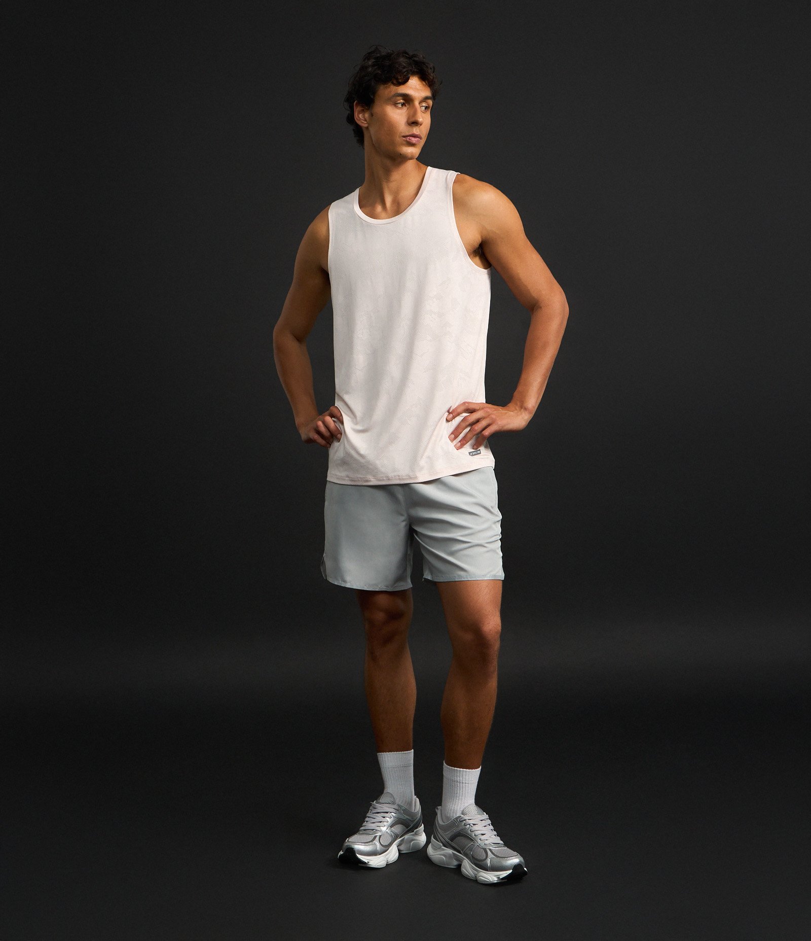 Regata Esportiva Regular em Jacquard com Tecnologia Dry Rosa Claro 2