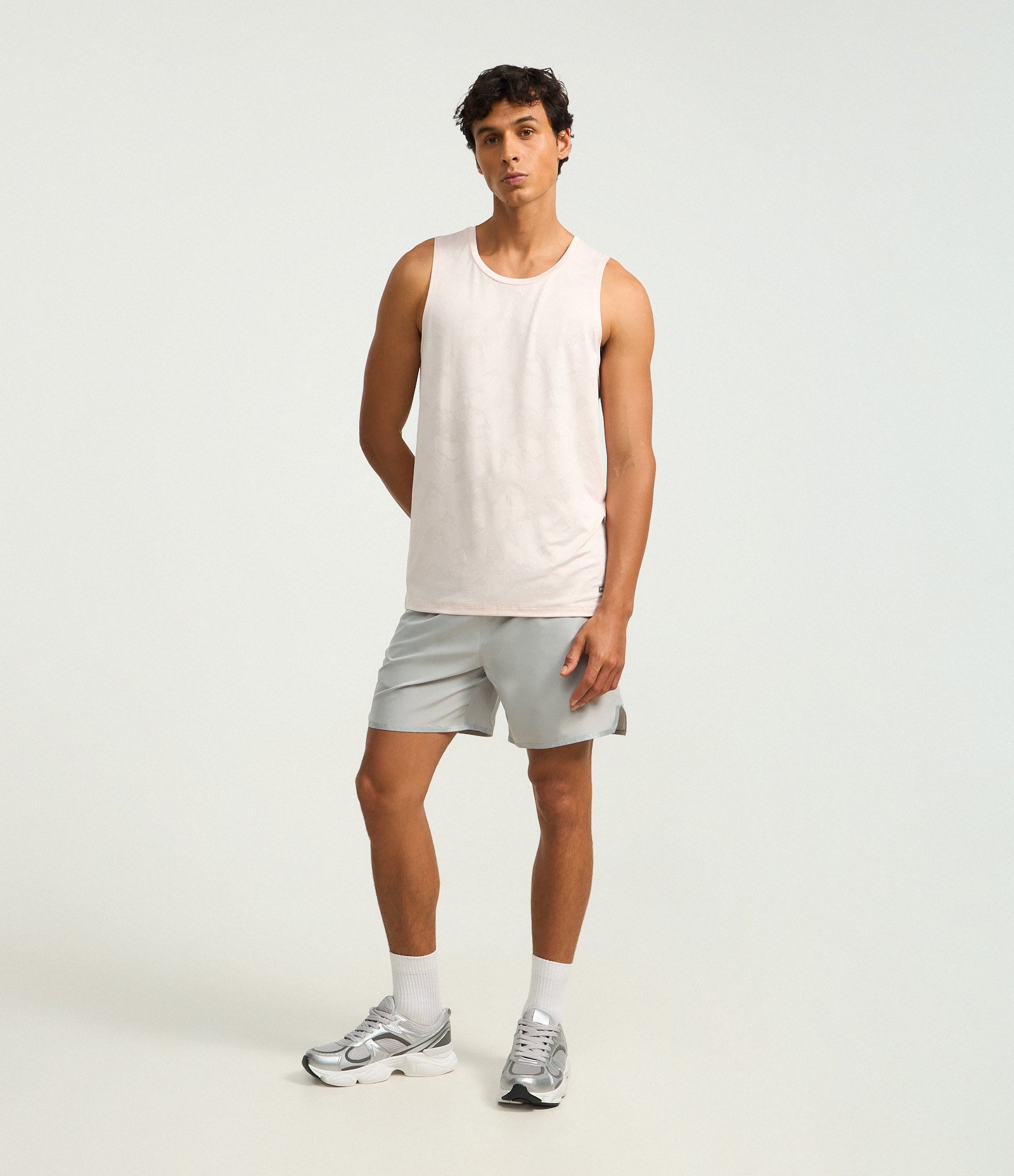 Regata Esportiva Regular em Jacquard com Tecnologia Dry Rosa Claro 5